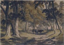 Woodland Road with Ox-waggon thumbnail 1