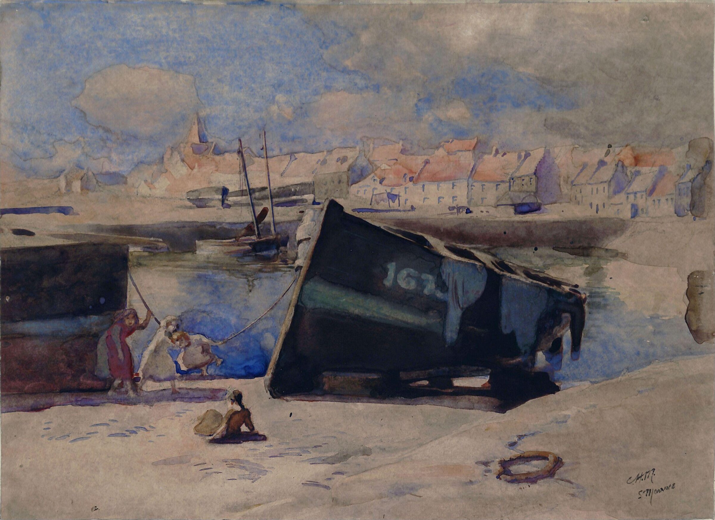 The Beach of St. Monans, Fife, Charles Hodge Mackie, ca. 1880-1920