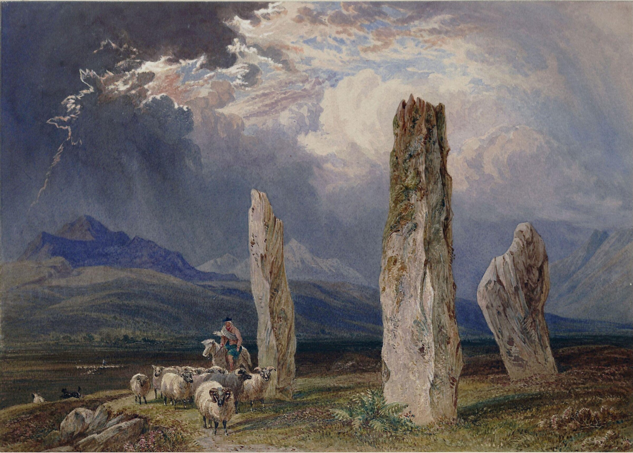 Circle of stones near Tormore, Isle of Arran, William Andrews Nesfield, early 19th century