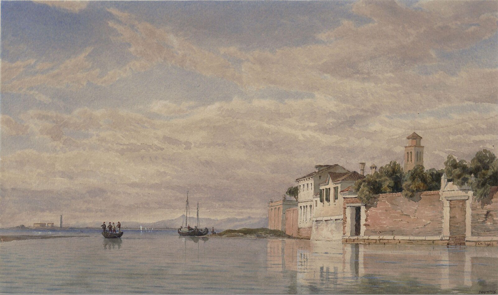 San Biagio, Venice, Frederick C. Nightingale, 1868