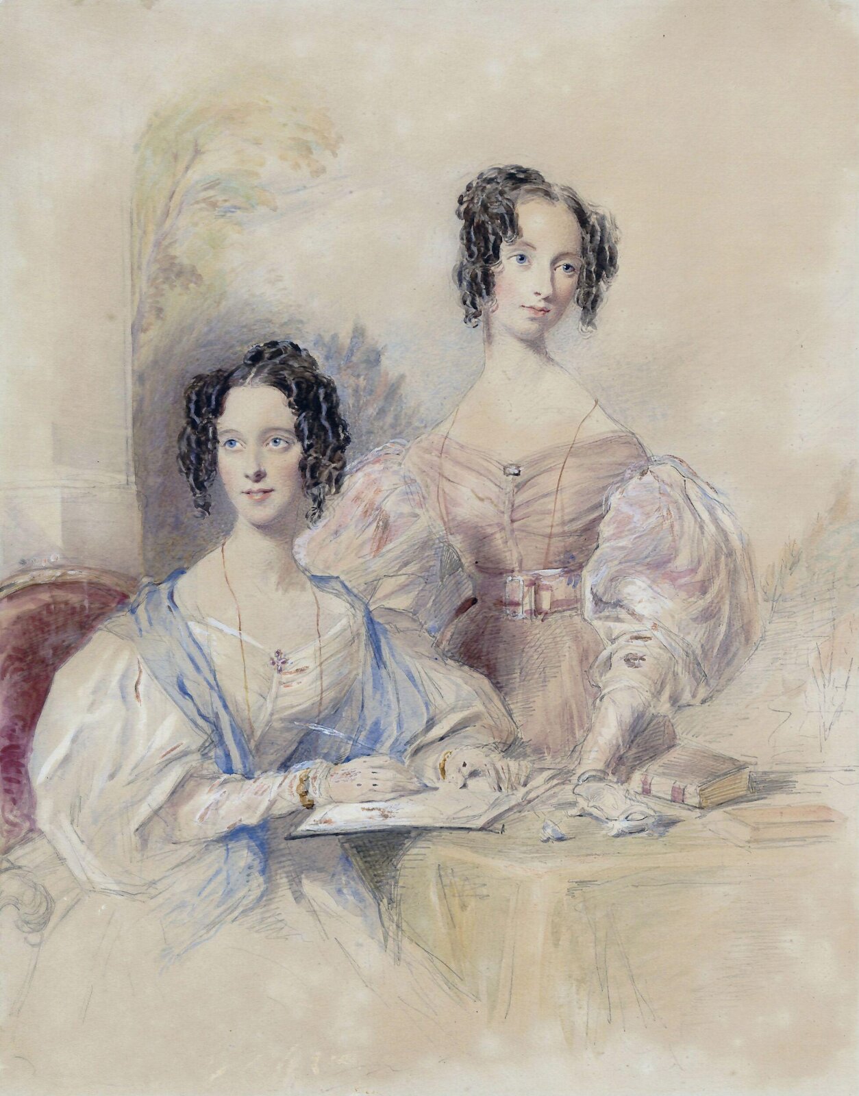 Charlotte and Julia Biggs, George Richmond, 1840