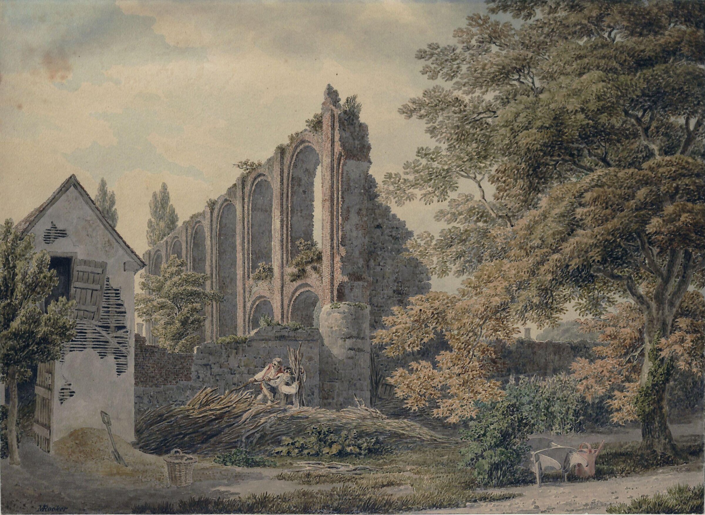 Ruins of St. Botolph's Church, Colchester, Michael 'Angelo' Rooker, ca. 1760-1800