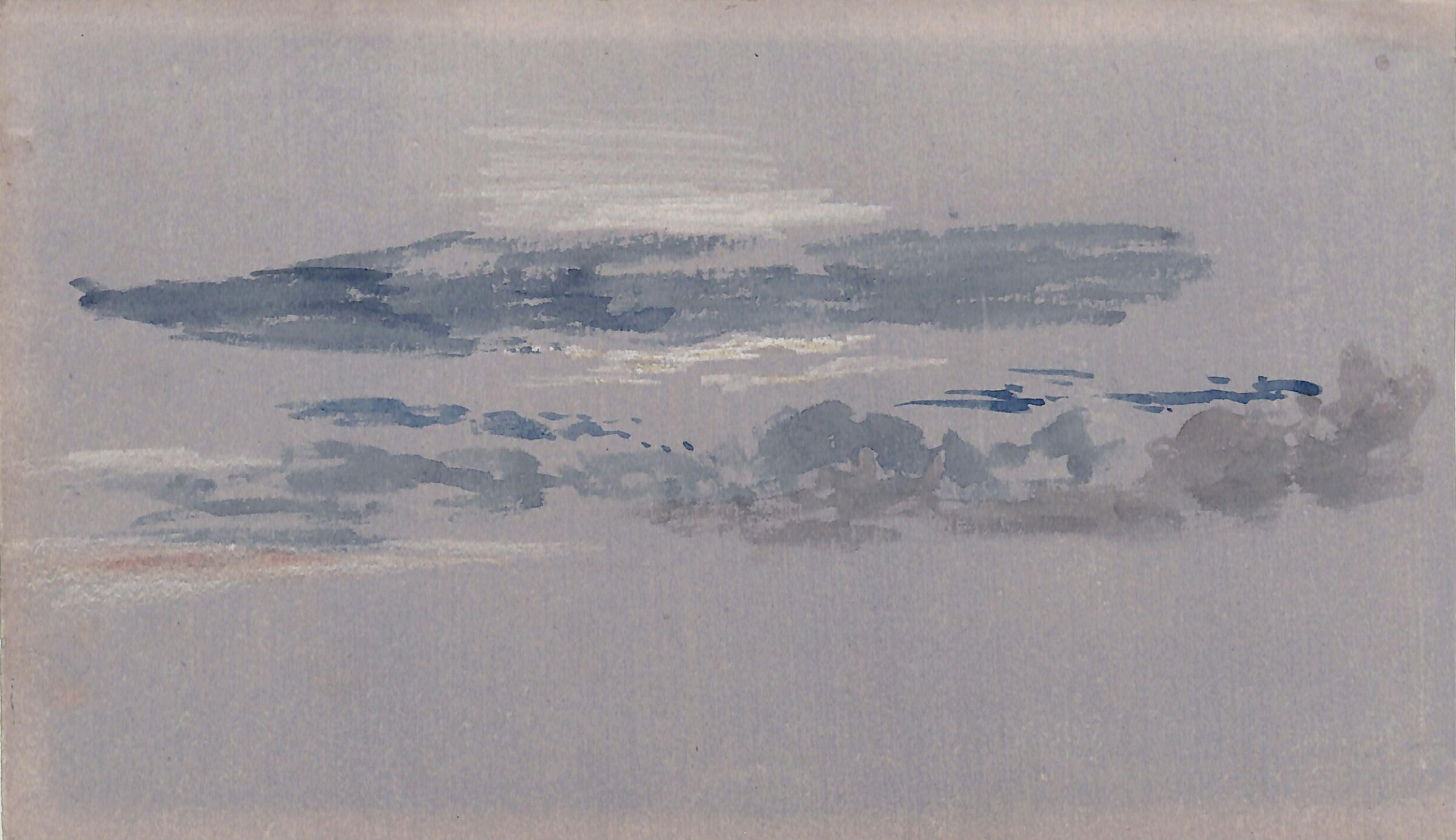 Cloud study, Thomas Tudor, ca. 1820
