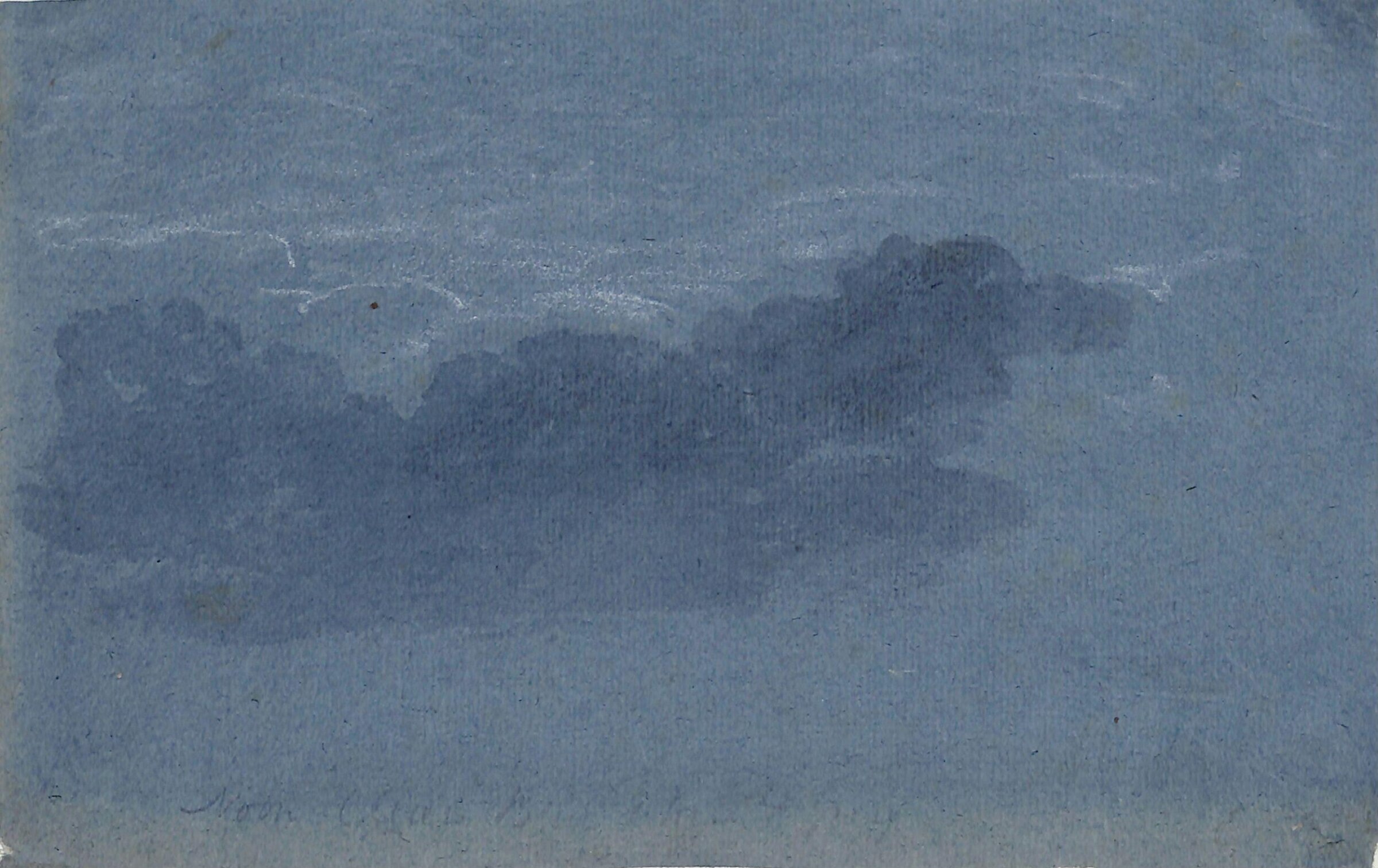 Cloud study, Thomas Tudor, ca. 1820