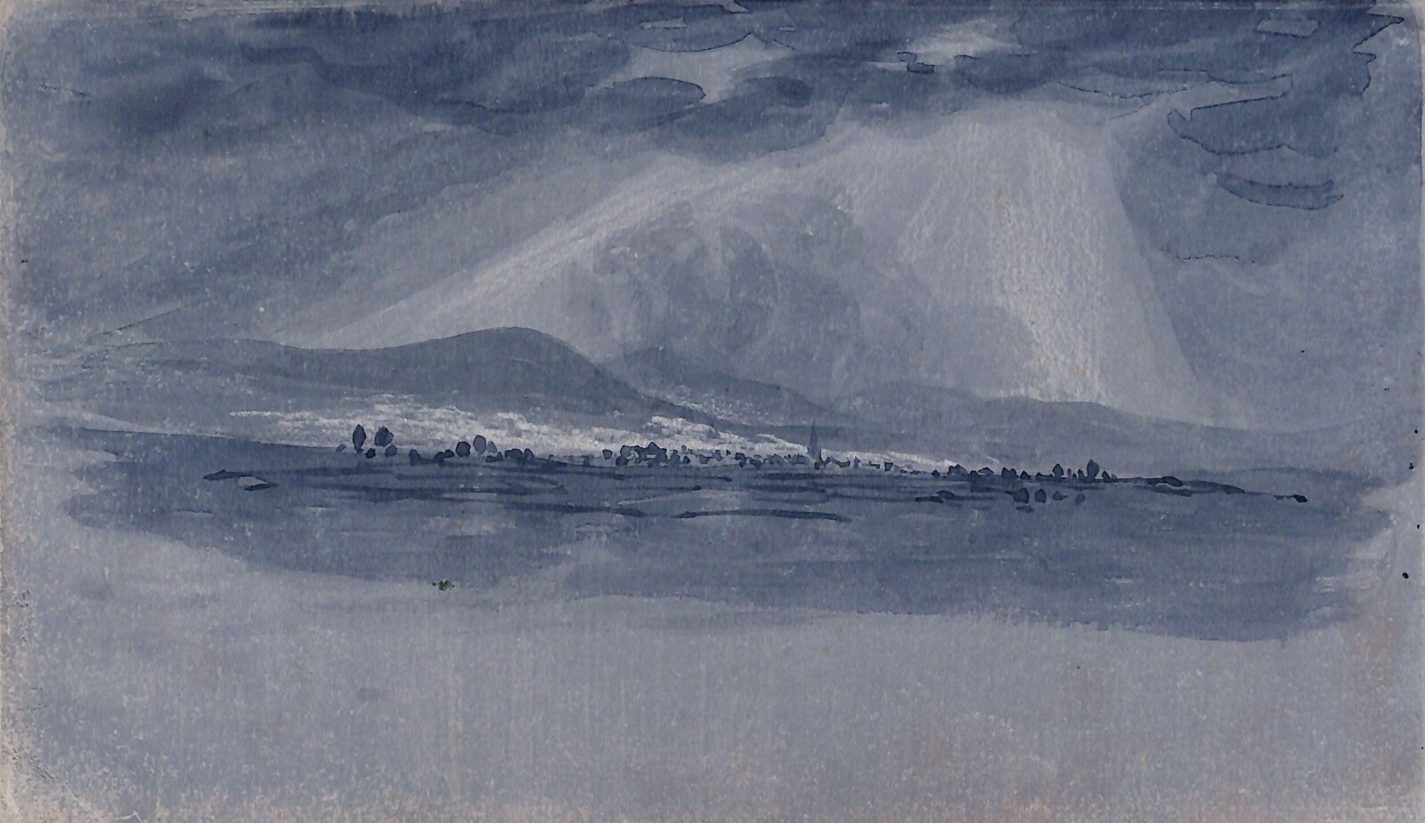 Landscape study, Thomas Tudor, ca. 1820
