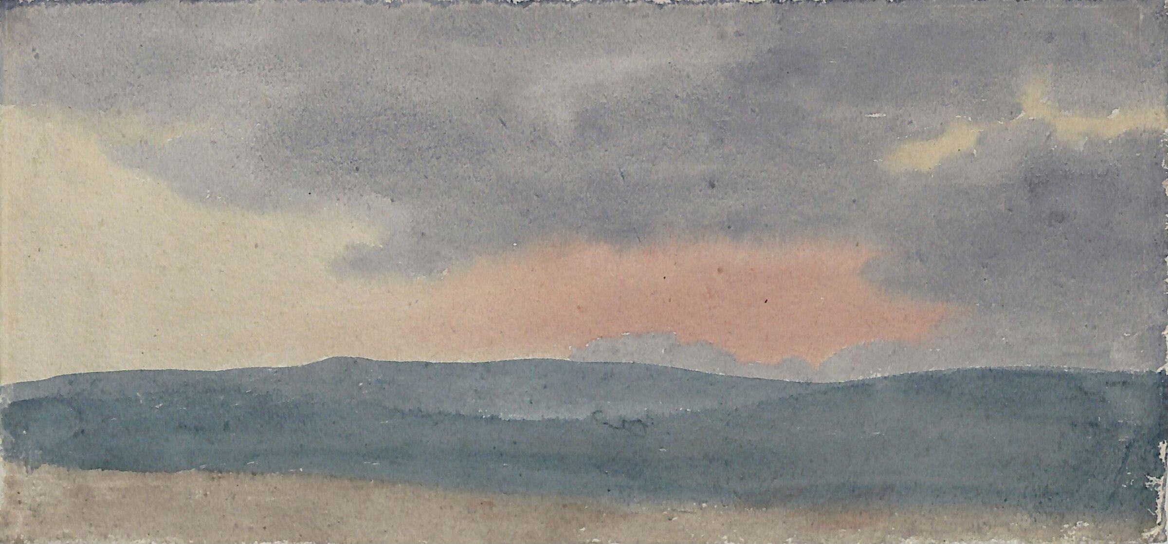 Landscape study, Thomas Tudor, ca. 1820