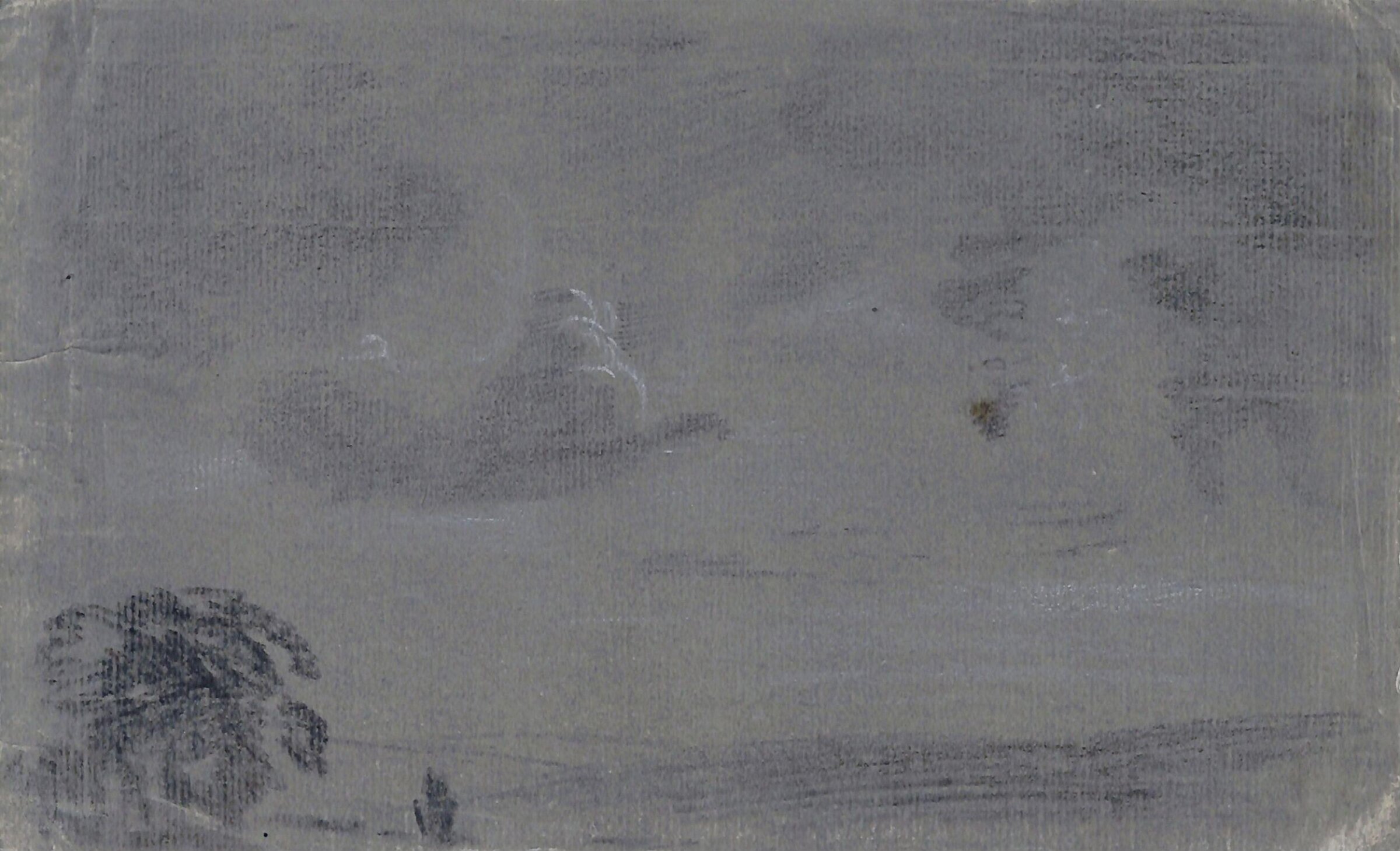 Landscape and Cloud study, Thomas Tudor, ca. 1820