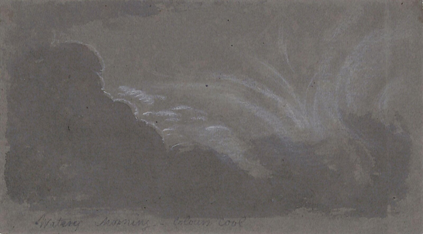Cloud study, Thomas Tudor, ca. 1820