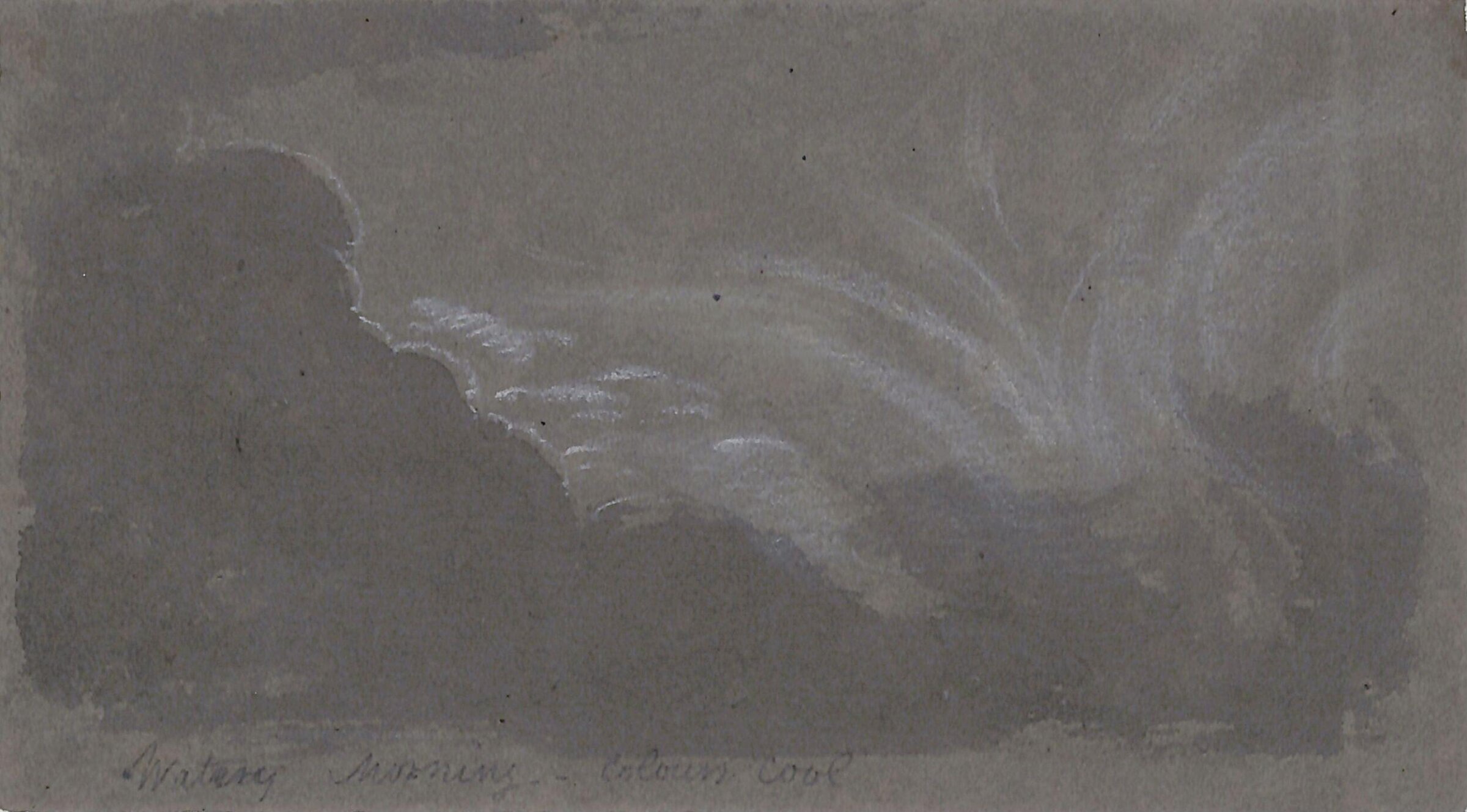 Cloud study, Thomas Tudor, ca. 1820