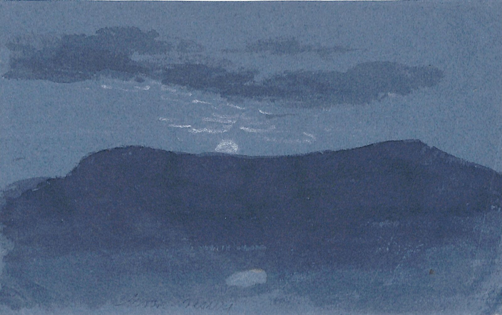 Moonlit Landscape, Thomas Tudor, ca. 1820