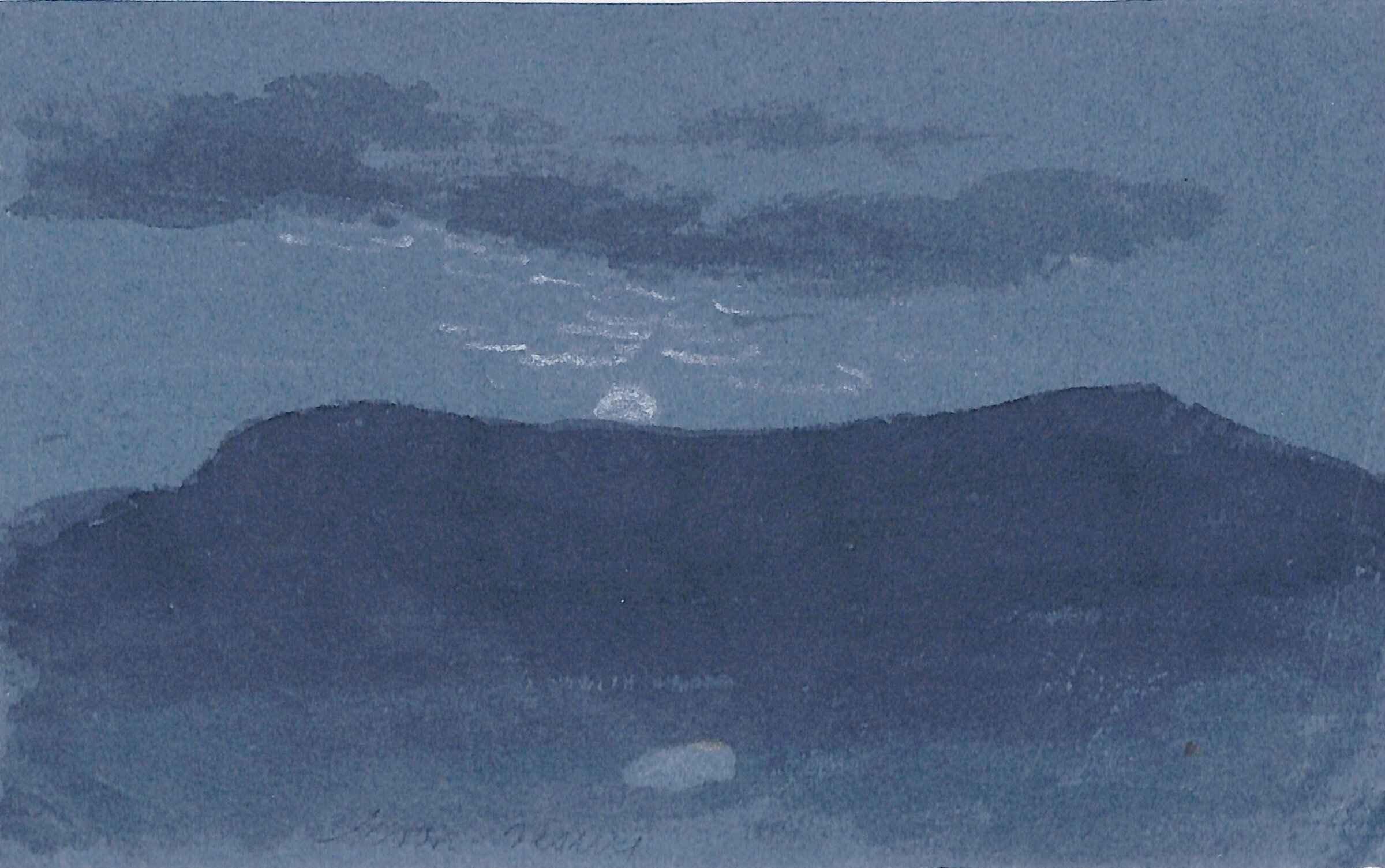Moonlit Landscape, Thomas Tudor, ca. 1820