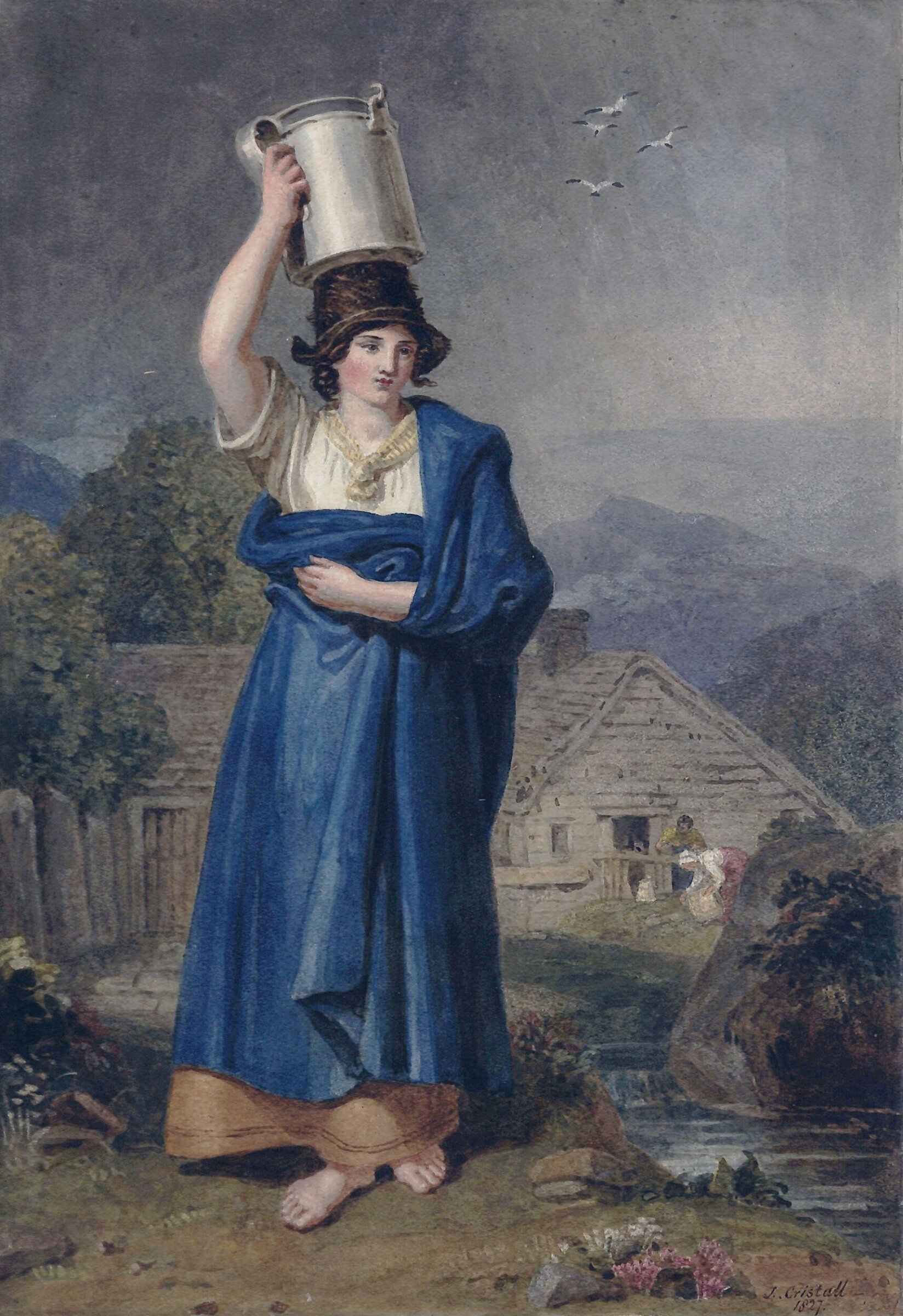 Welsh Peasant Girl, Joshua CRISTALL, 1827