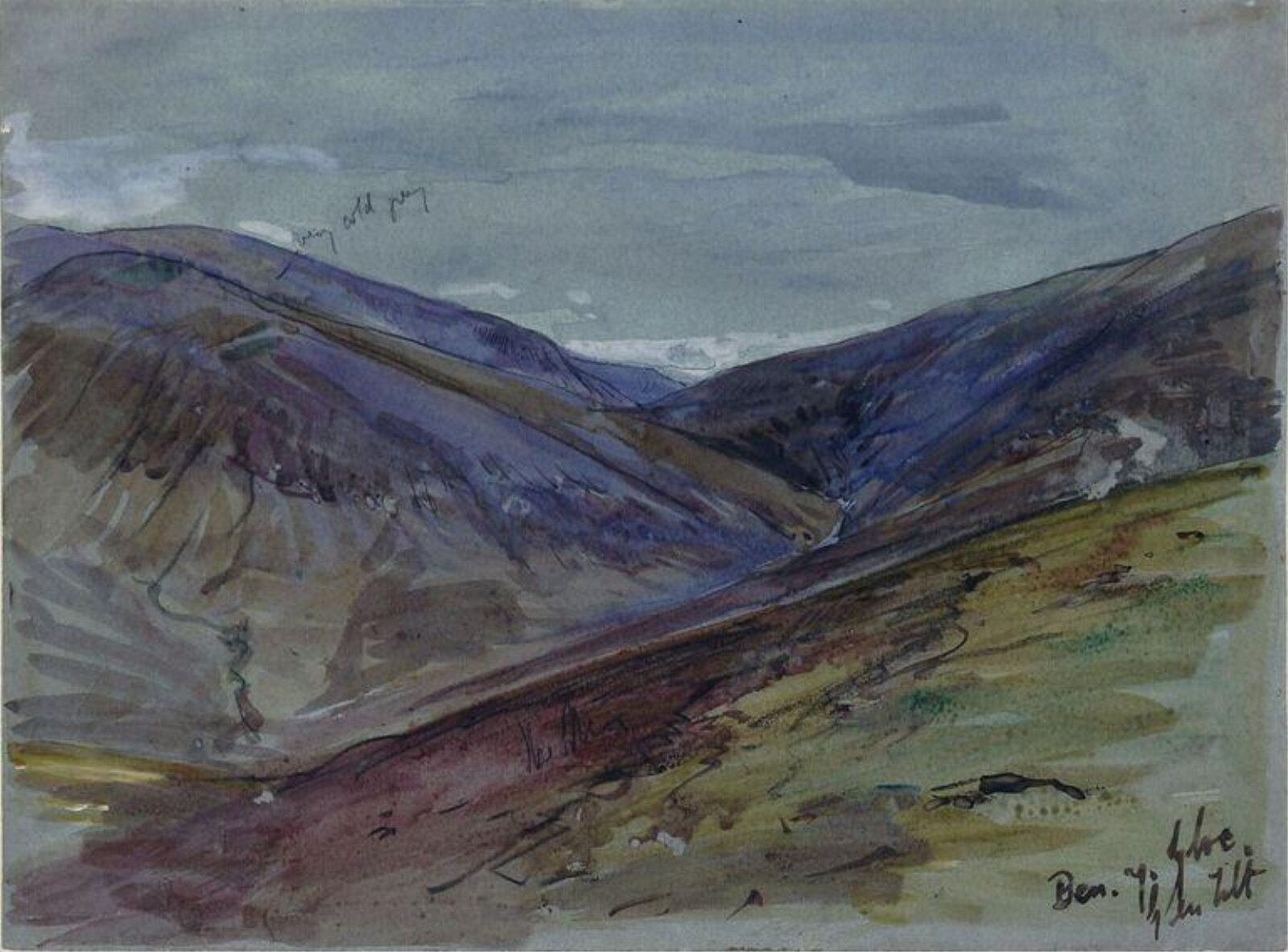 Ben-y-Gloe, Glen Tilt, John Sargent Noble, late 19th Century