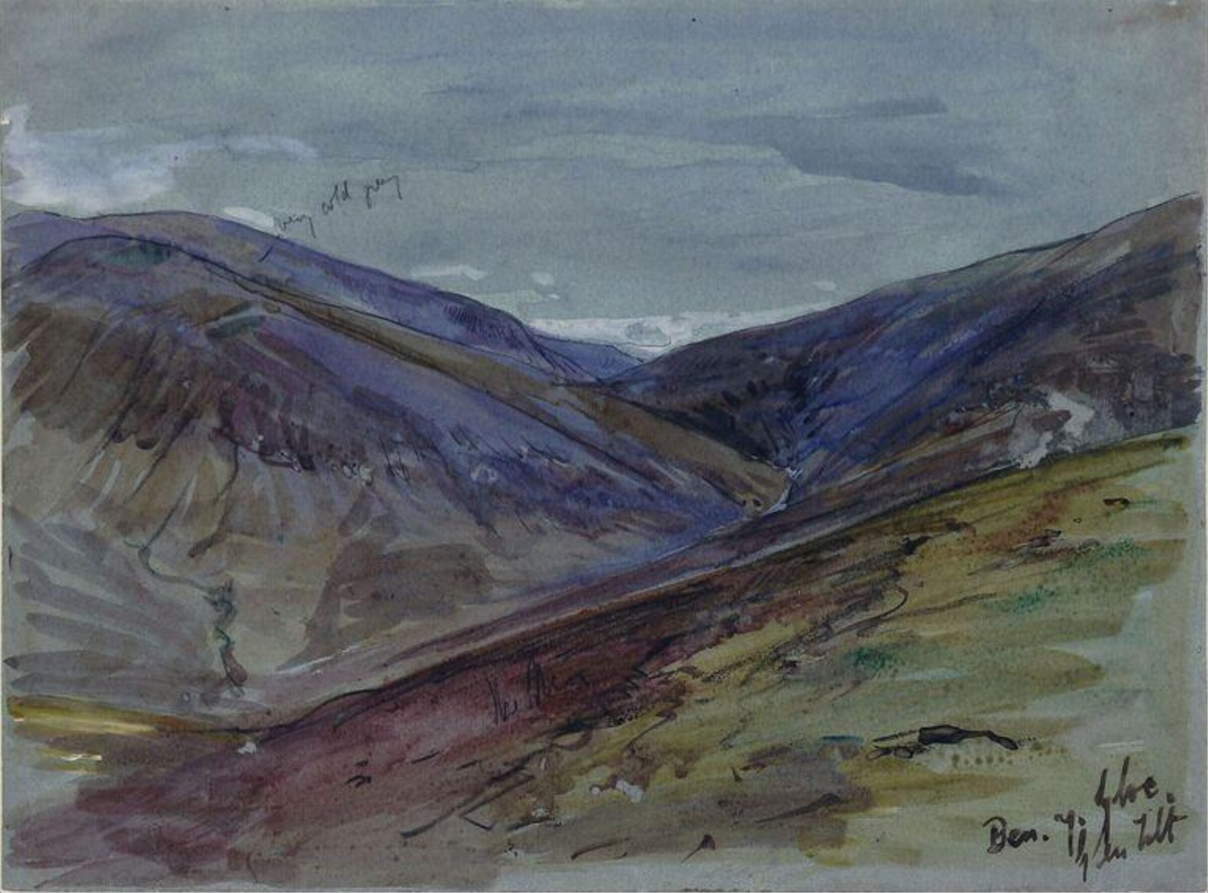 Ben-y-Gloe, Glen Tilt, John Sargent Noble, late 19th Century