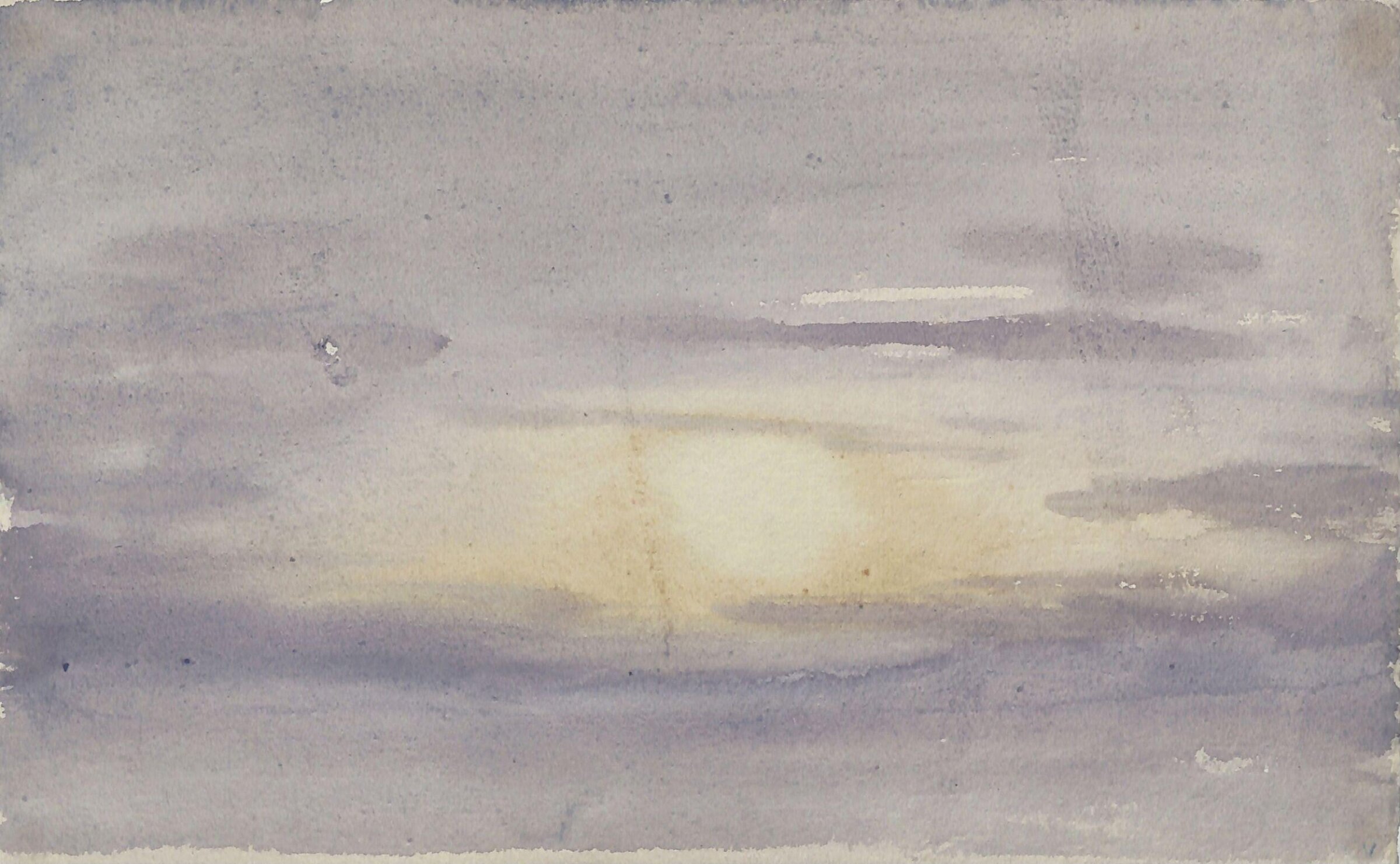 Study of the sun and clouds, Thomas Tudor, ca. 1820