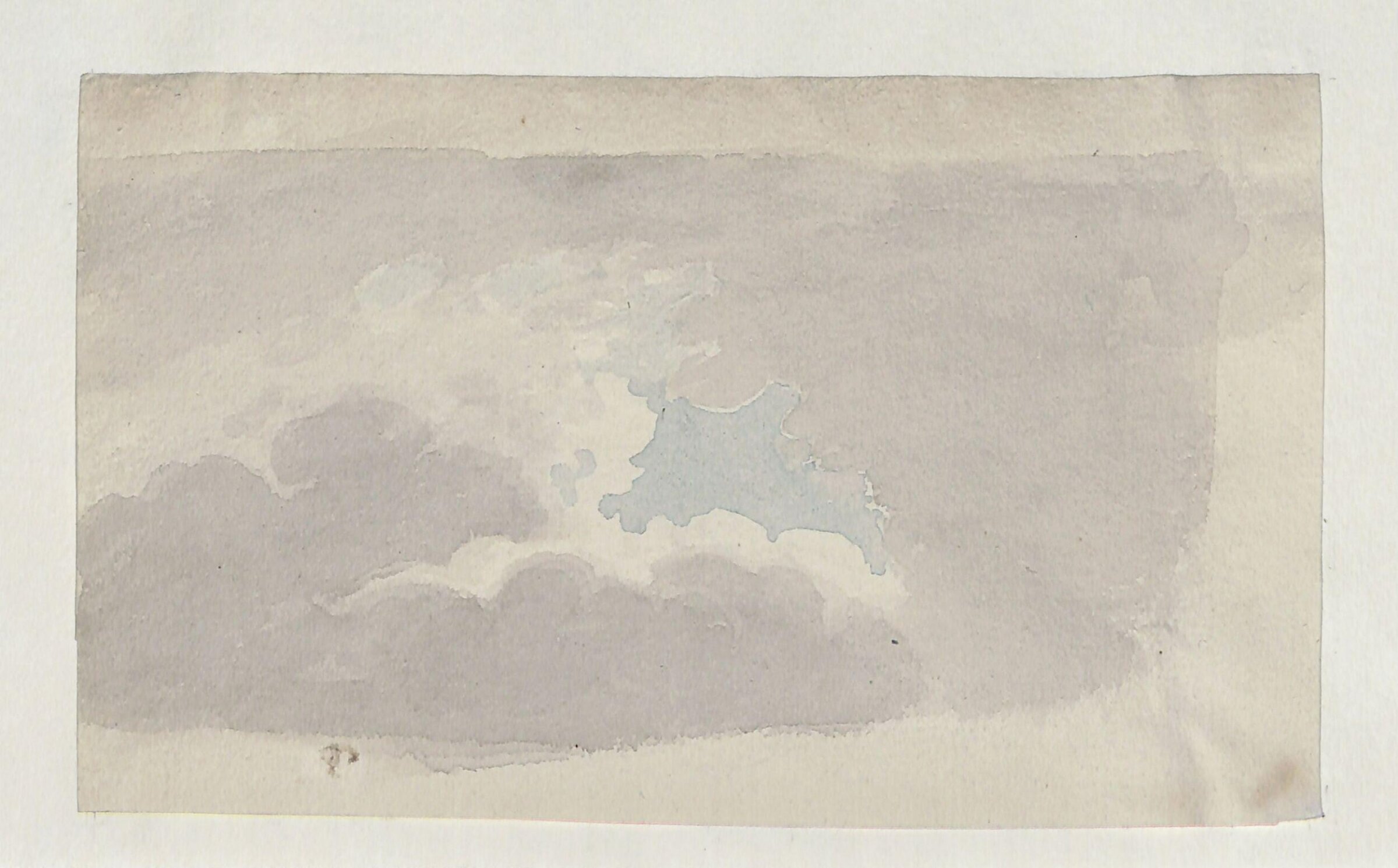 Cloud study, Thomas Tudor, ca. 1820