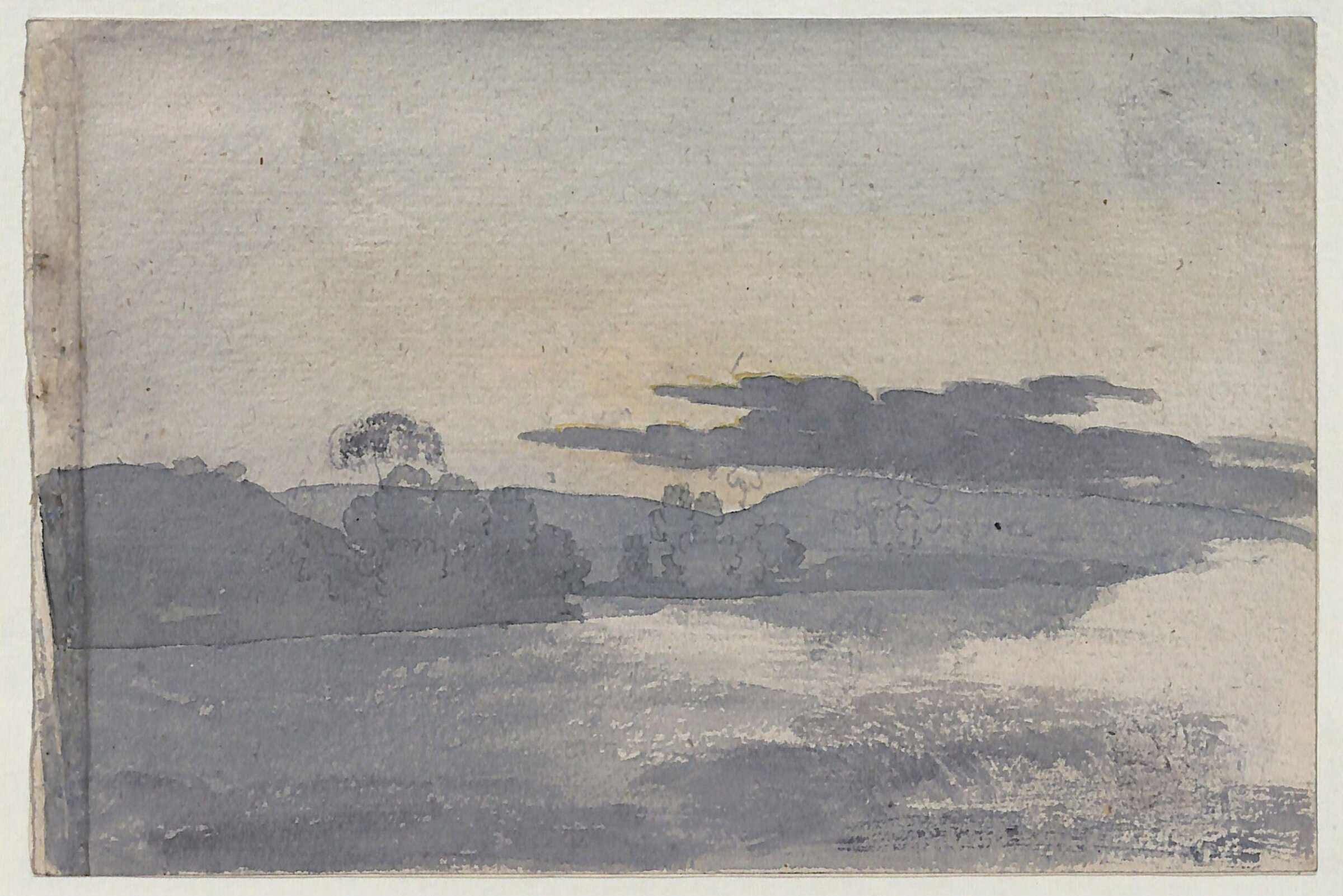 Landscape study, Thomas Tudor, ca. 1820