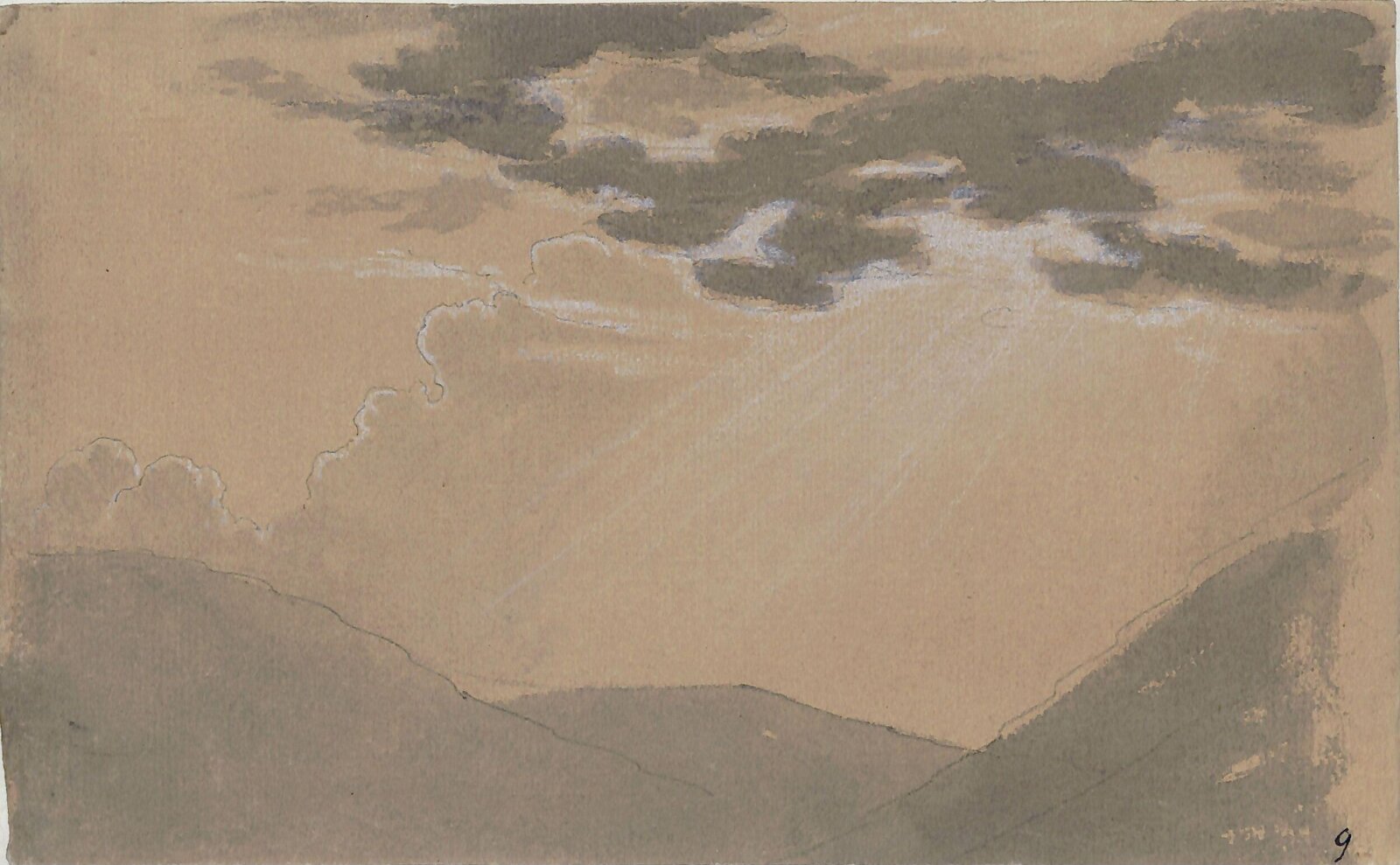 Study of a landscape, Thomas Tudor, ca. 1820