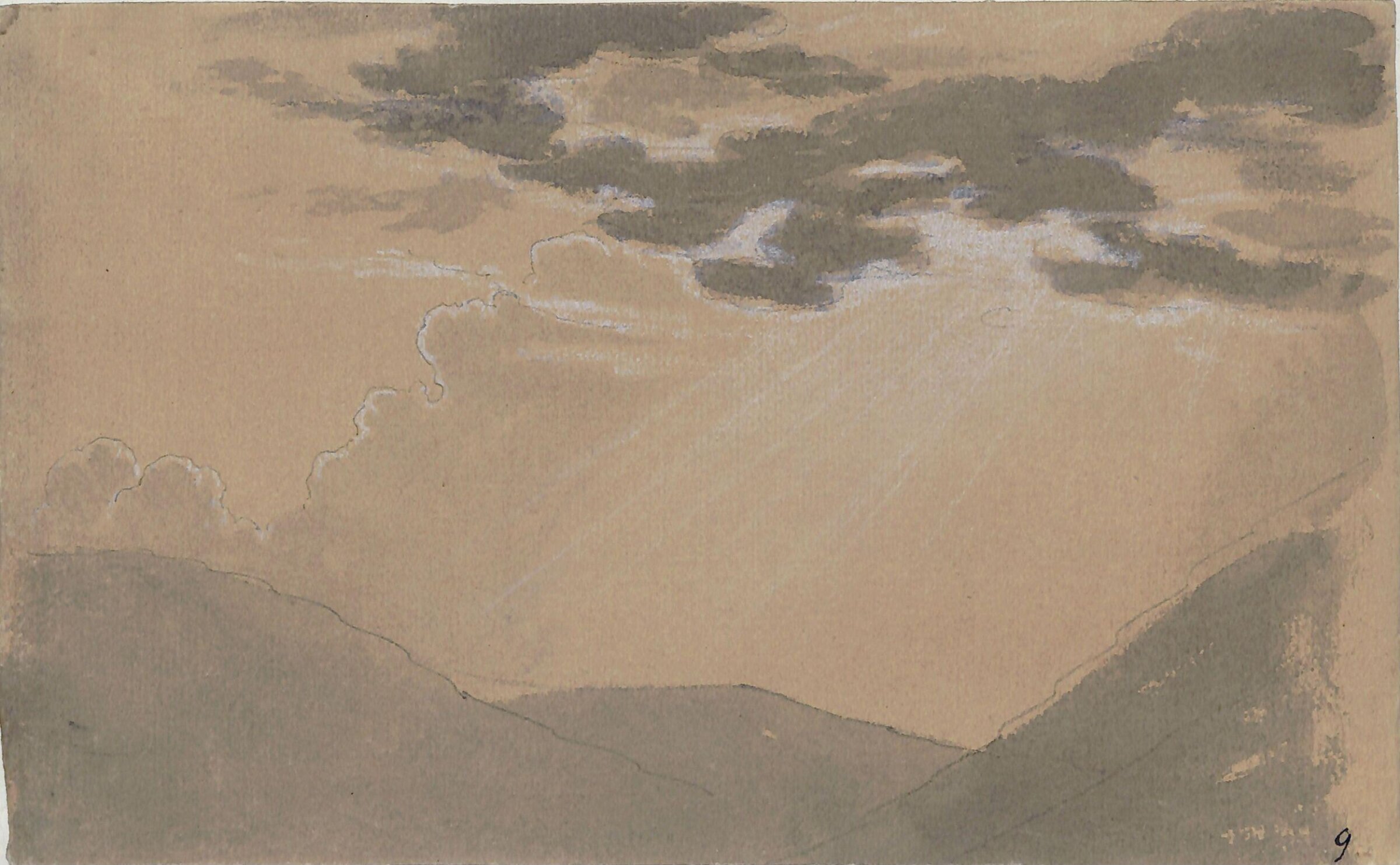 Study of a landscape, Thomas Tudor, ca. 1820