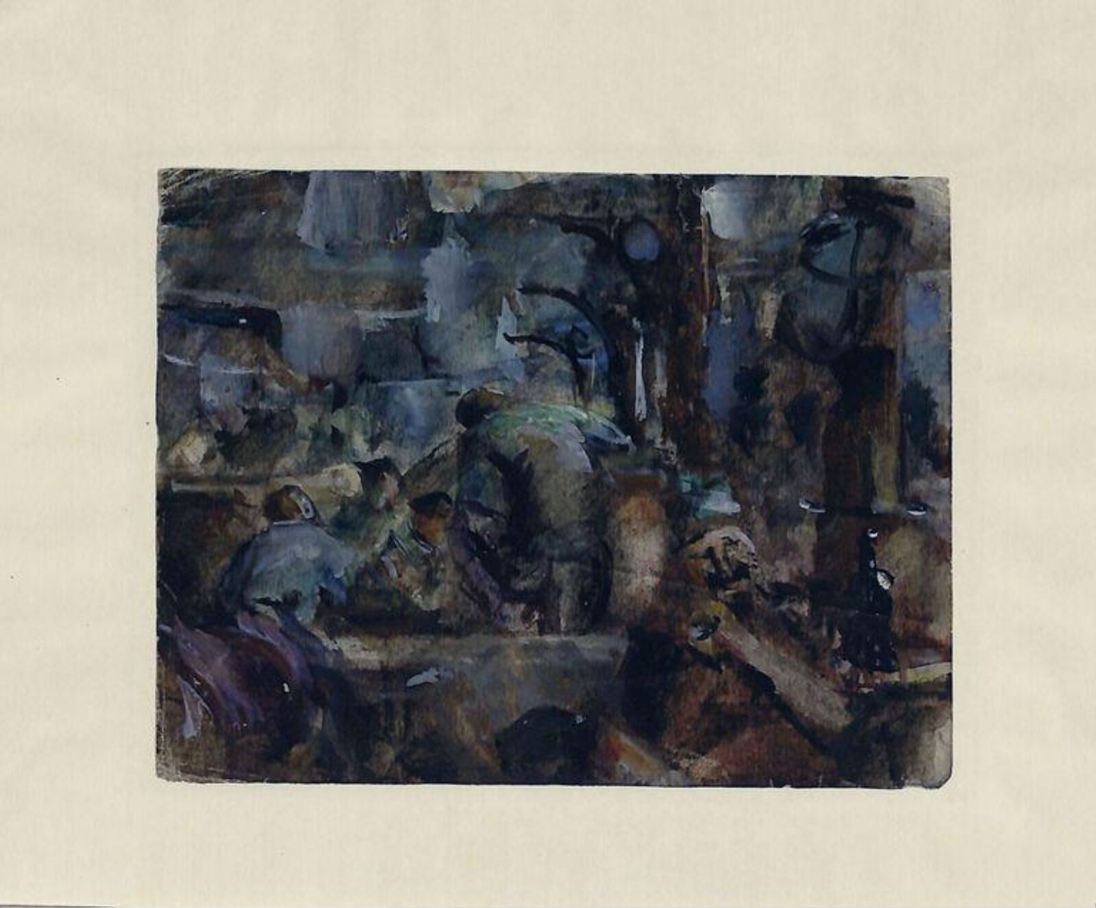 Prisoners in an Interior, Ervin Bossanyi, 1914-1919