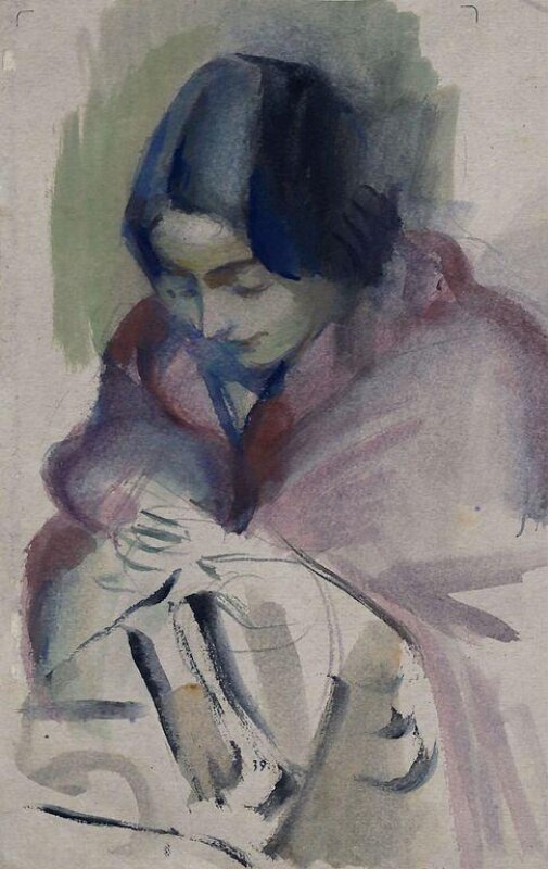 Portrait of a Young Woman at the Camp d'etrangers