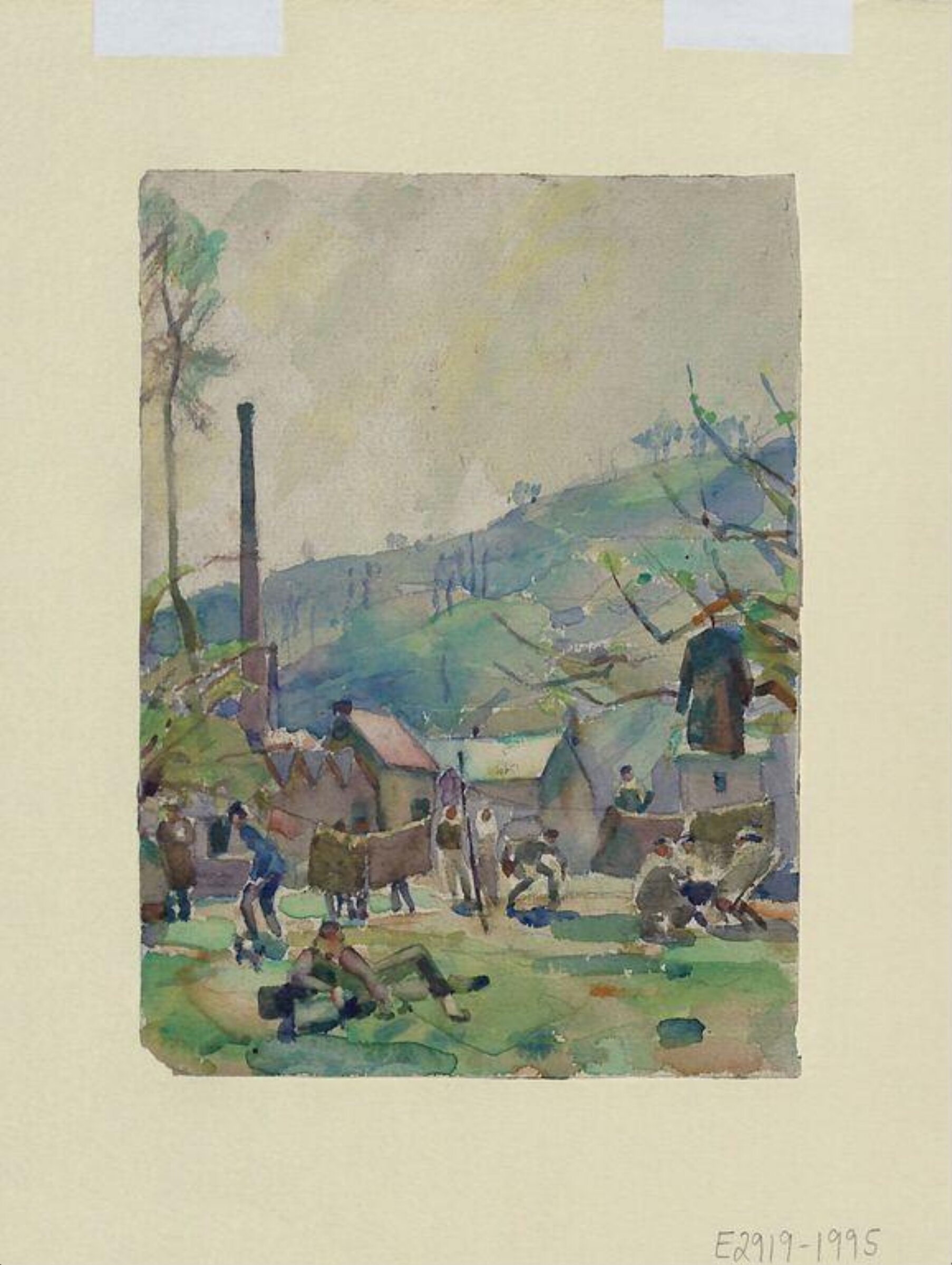 Prisoners Resting, Ervin Bossanyi, 1914-1919