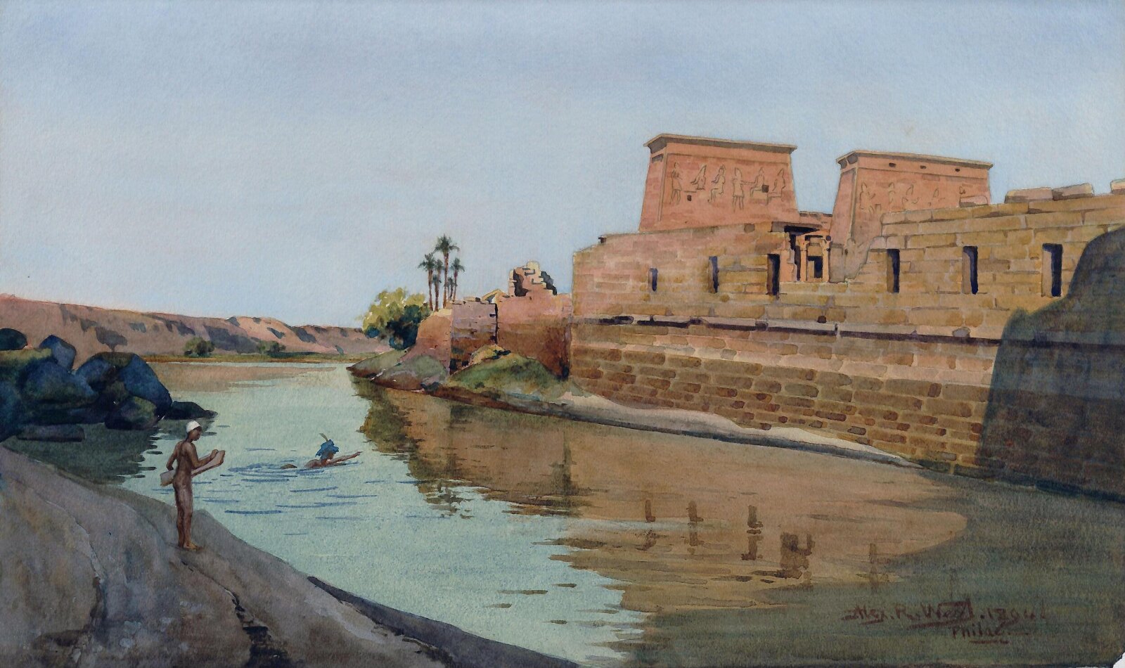 Philae Temple, Egypt, Alexander R. West, 1894