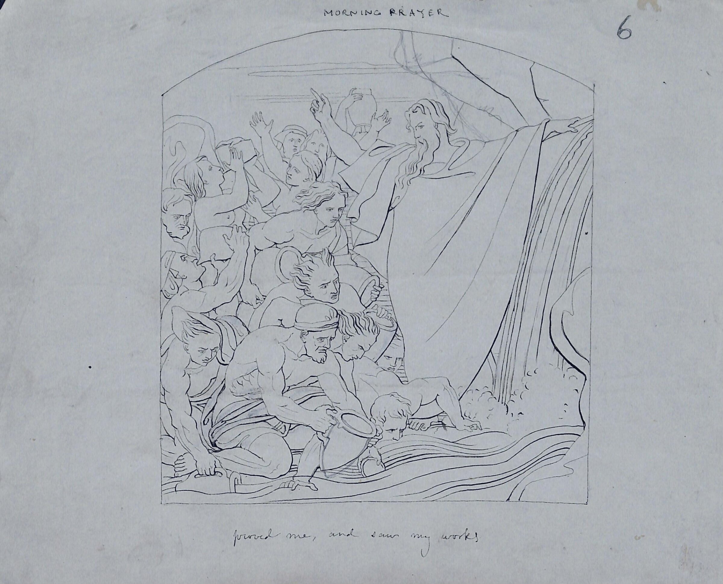 Design for Compositions from Morning and Evening Prayer, John Bell, 1844