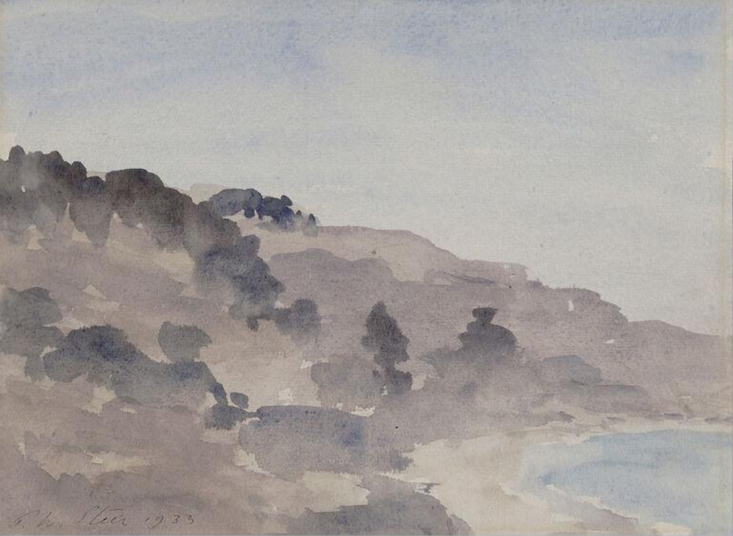 Totland Bay, Isle of Wight, Philip Wilson Steer, 1933