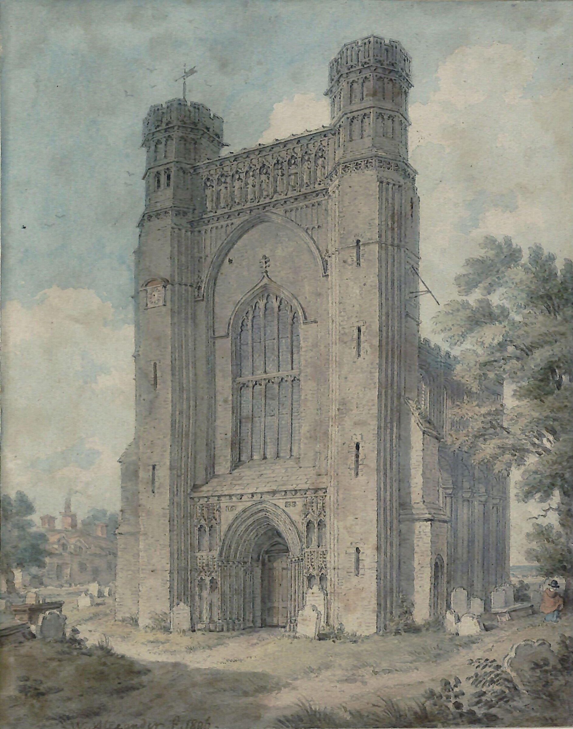Thorney Abbey, Cambridgeshire, William Alexander, 1806