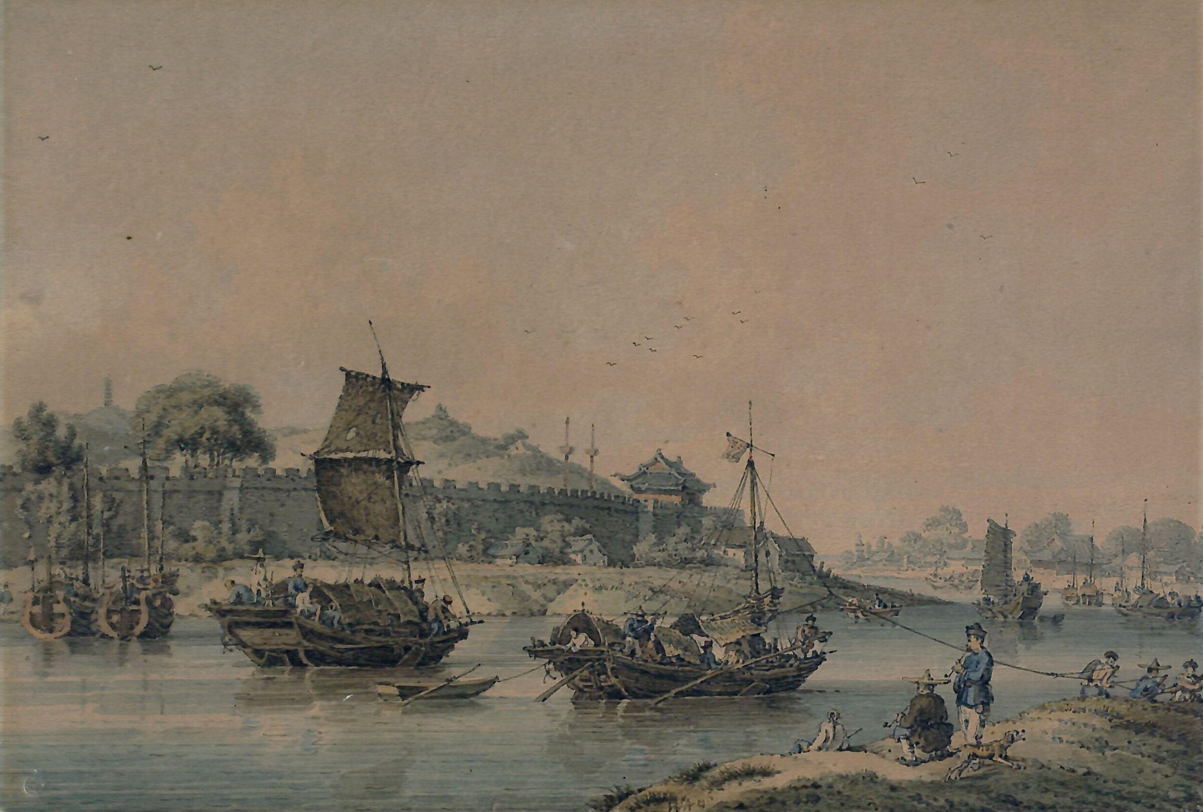 On one of the Rivers of China, William Alexander, 1796