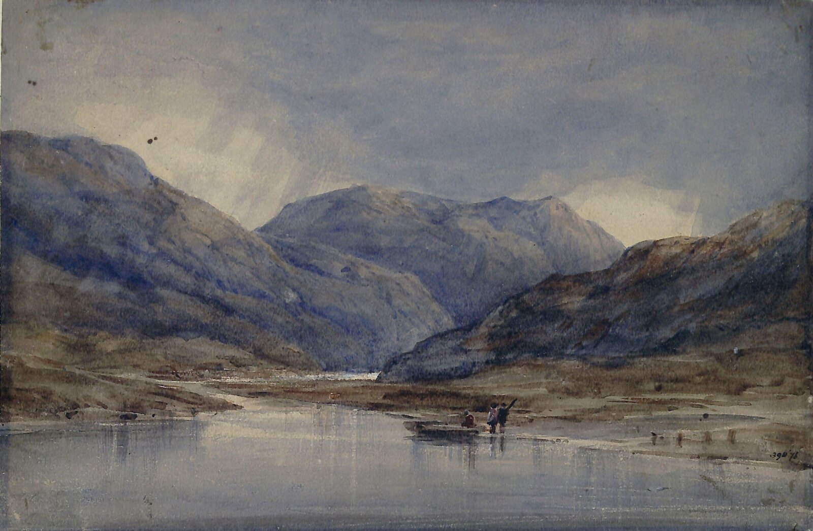 Lake scene, Cumberland, 19th century