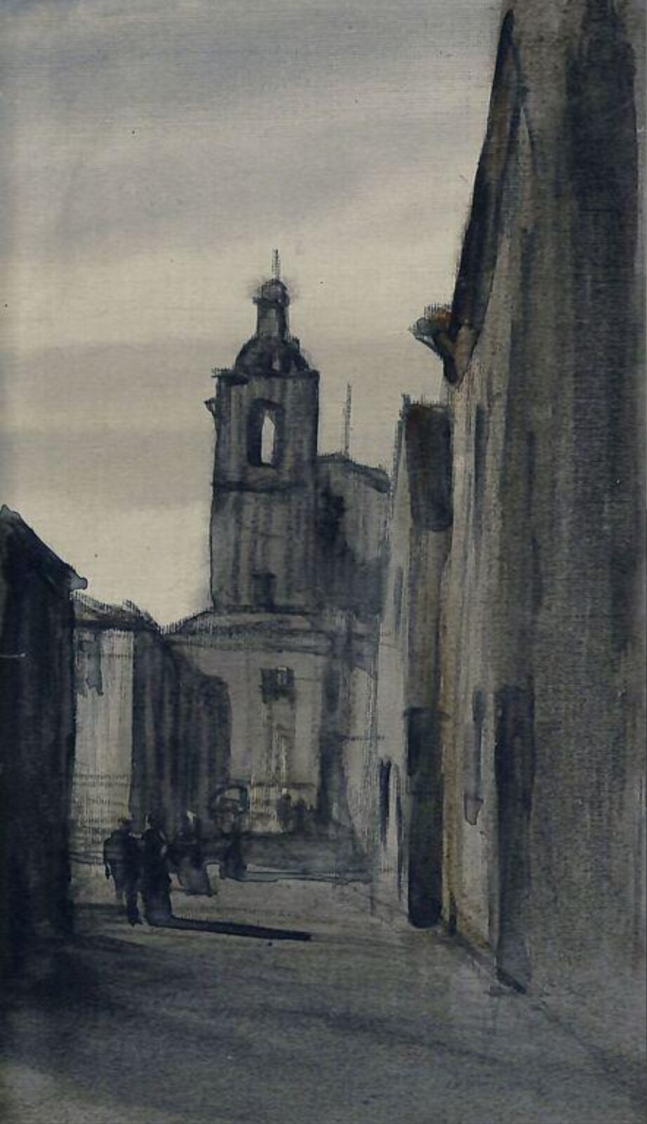 Street Scene, Muirhead Bone, ca. early 20th century