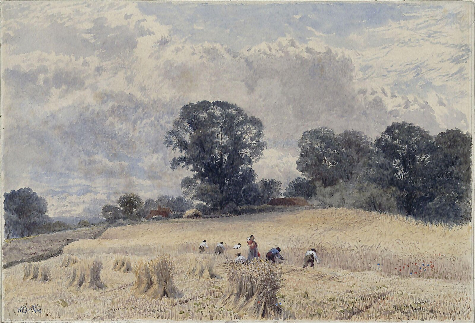 The Harvest, William Paton Burton, 1865