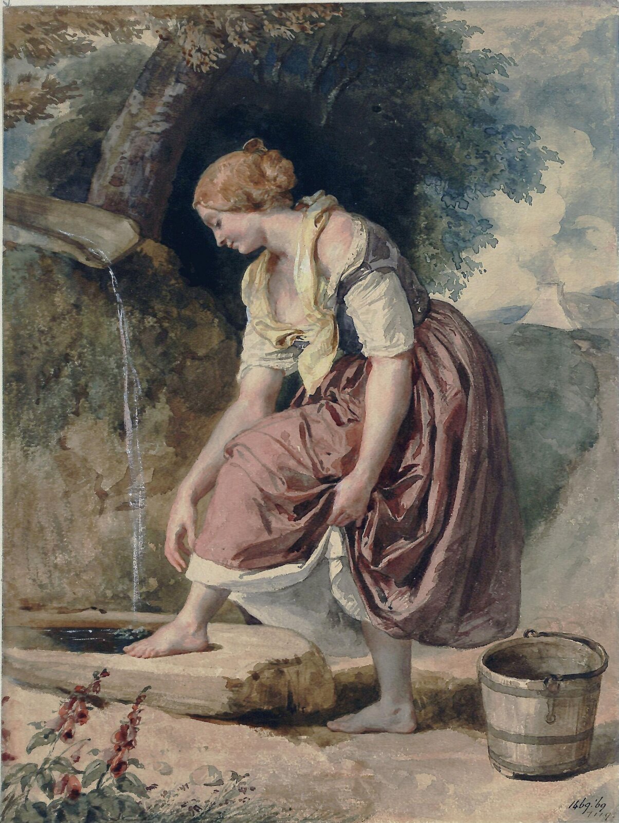Girl at a Conduit, Brocky, 1825-1855