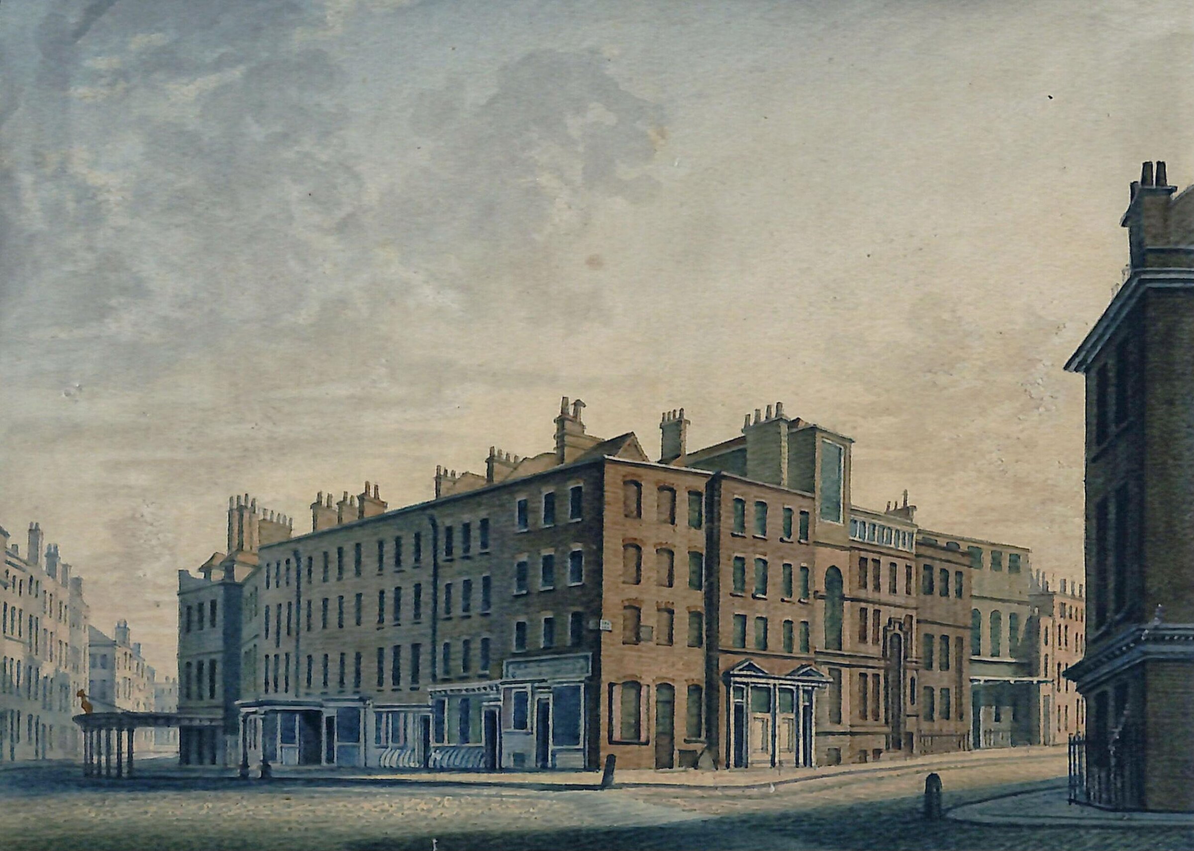 Bow Street, William Capon, ca. 1800