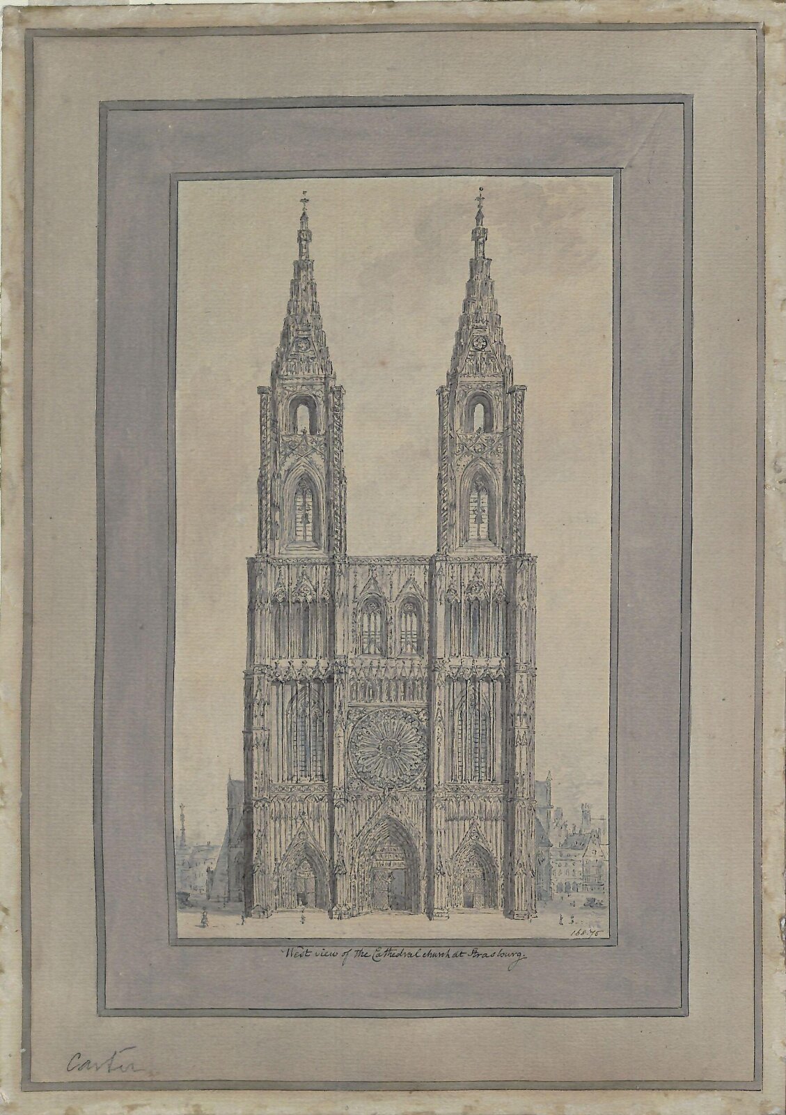 Strasbourg Cathedral, John Carter, ca. late 18th century