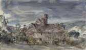 A farmhouse and church at Houghton, Sussex thumbnail 2