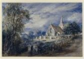 Stoke Poges Church, Buckinghamshire.  Illustration to Gray's 'Elegy' thumbnail 2