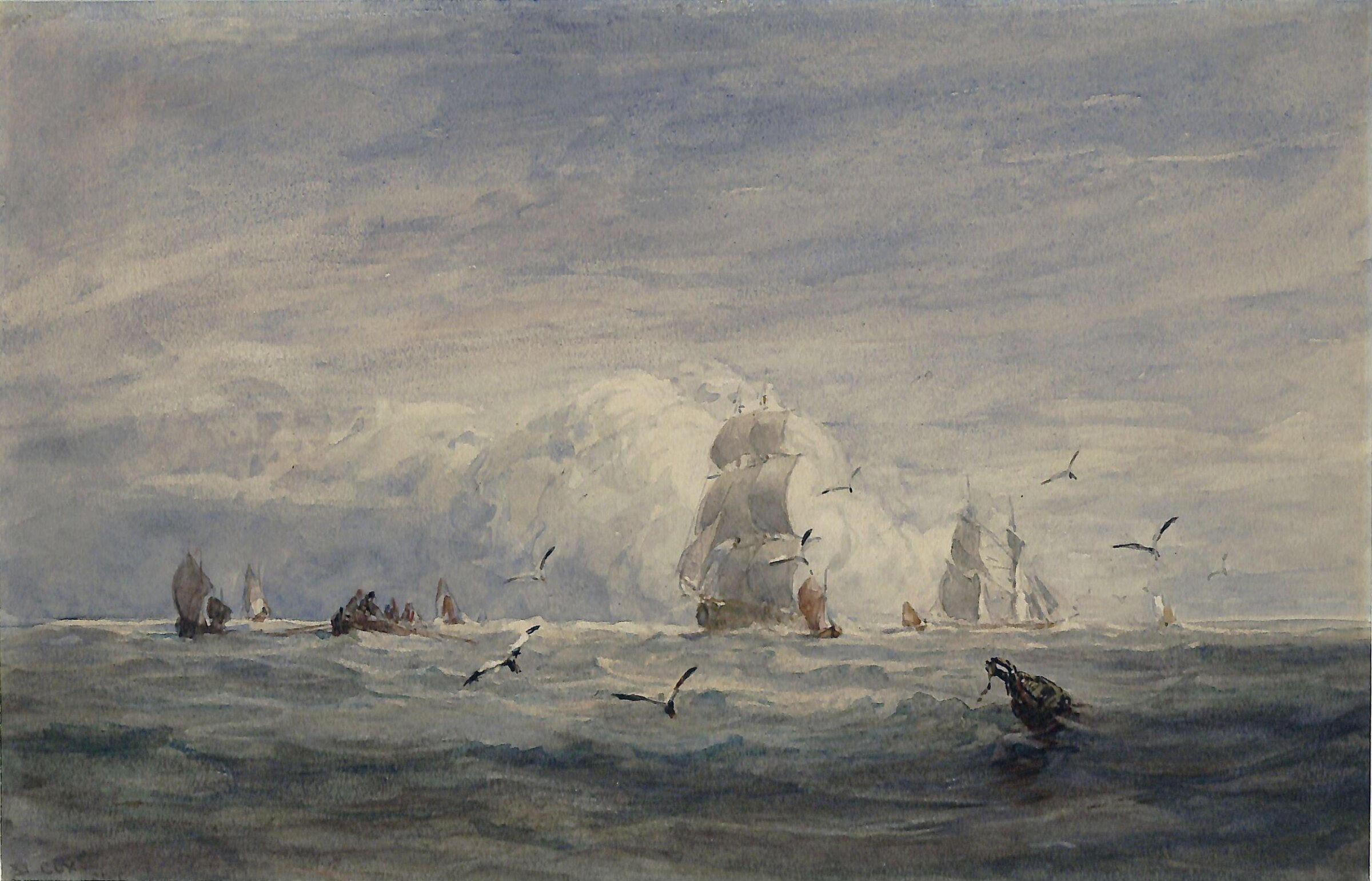 Seascape, David Cox, 1829