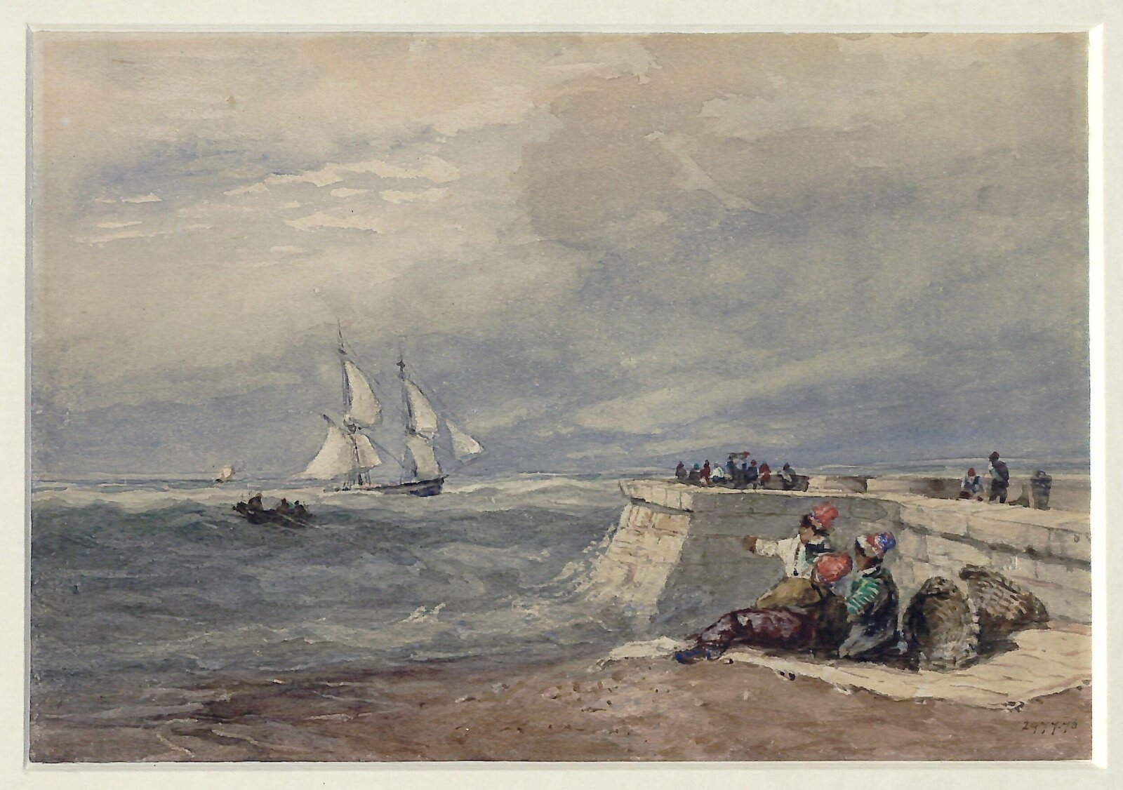 Dover Pier, Дэвид Кокс, ок. 1800–1850