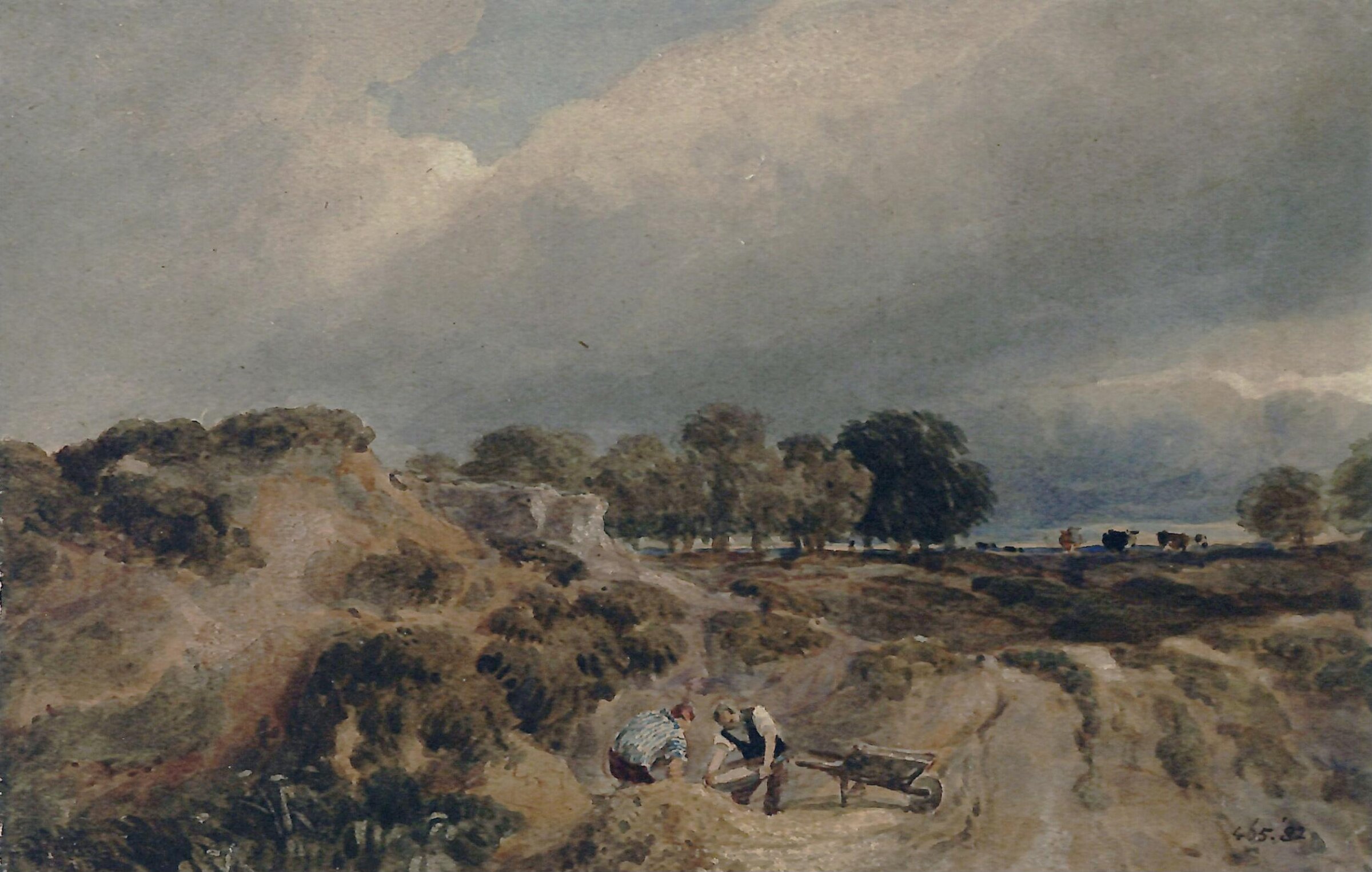 Old Gravel Pits at Moseley, Near Birmingham, David Cox, ca. 1800-50