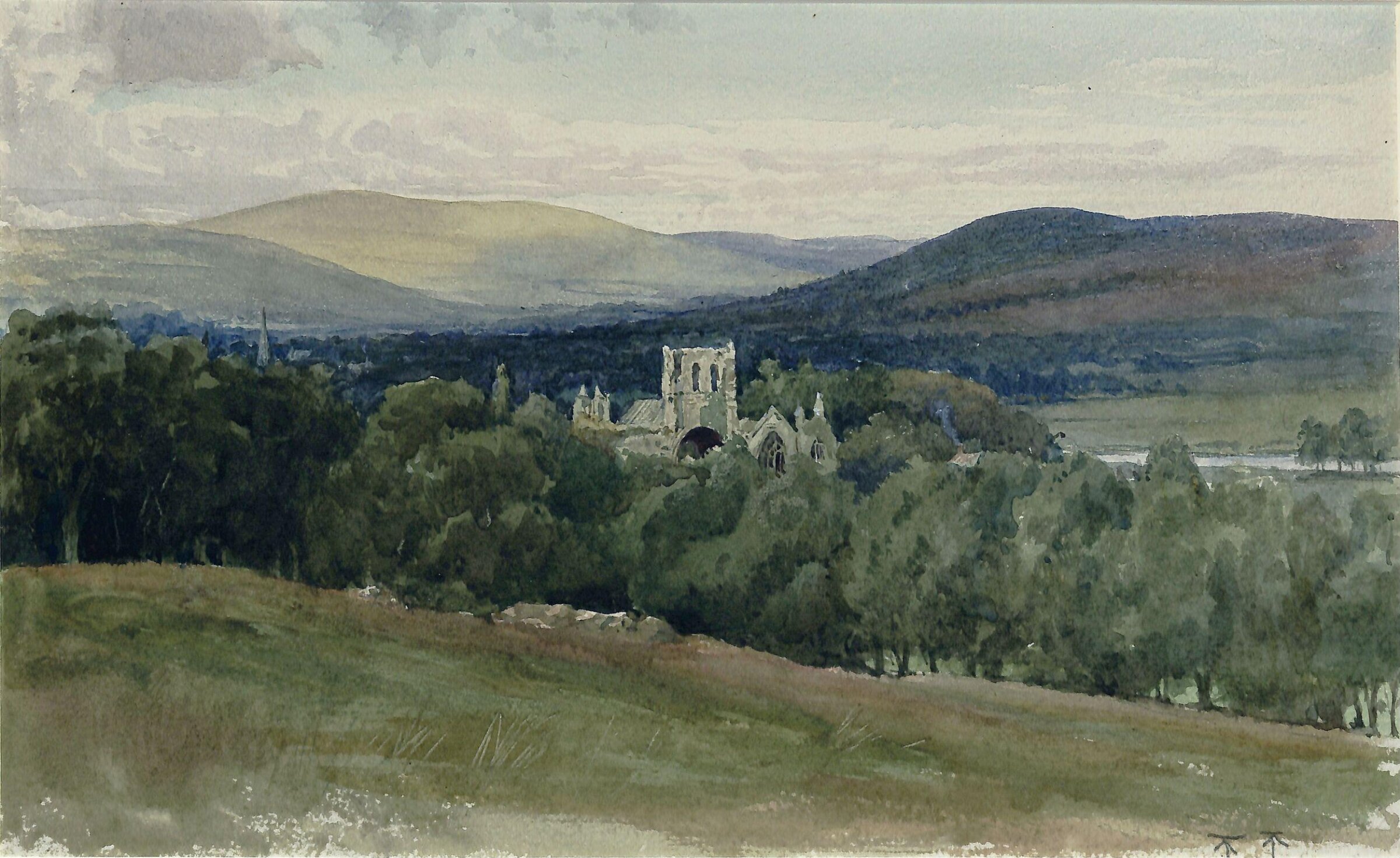Melrose Abbey, Francis Bernard Dicksee, 1870-1925