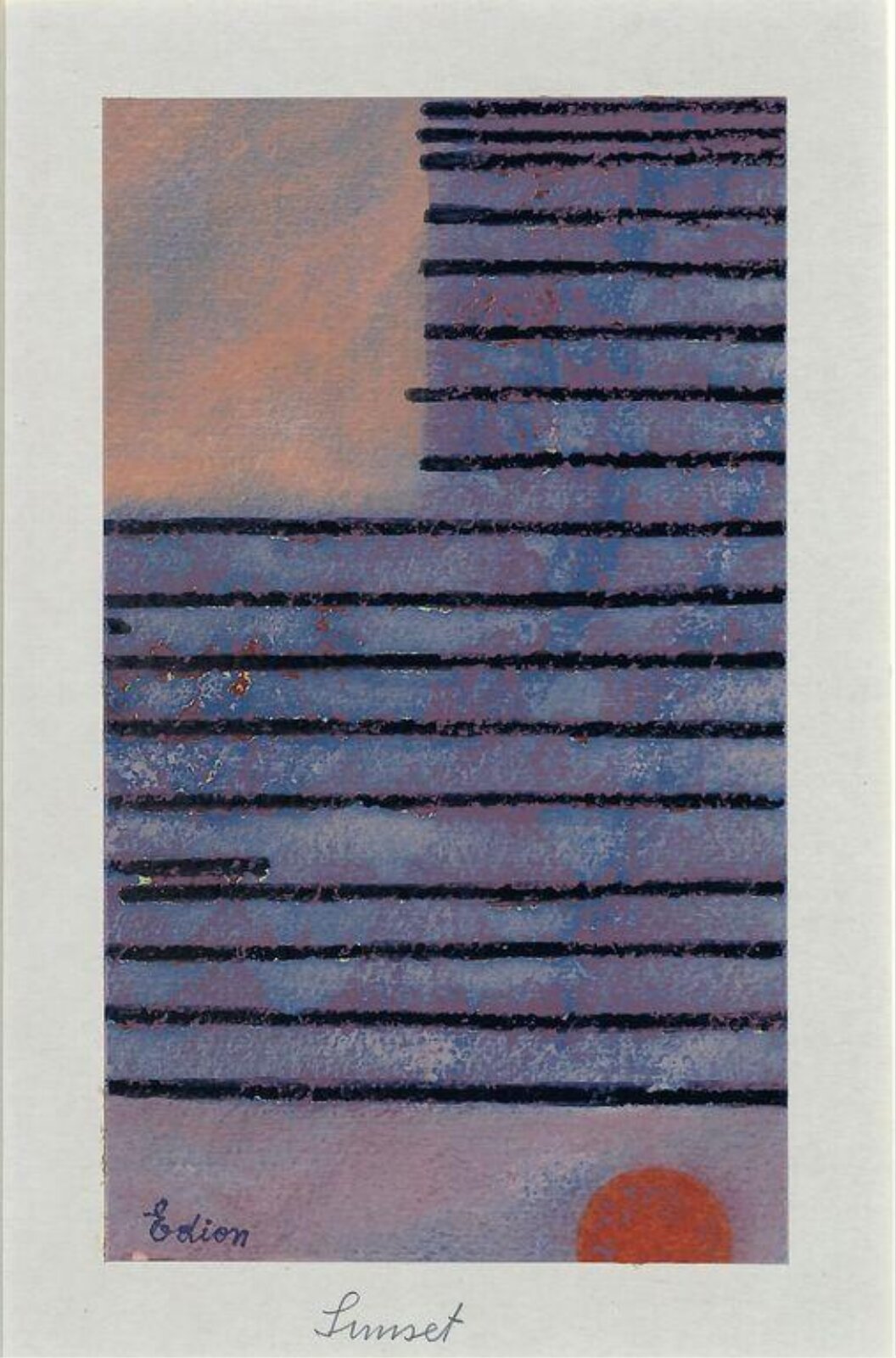 Sunset, Henry Edion, mid 20th century