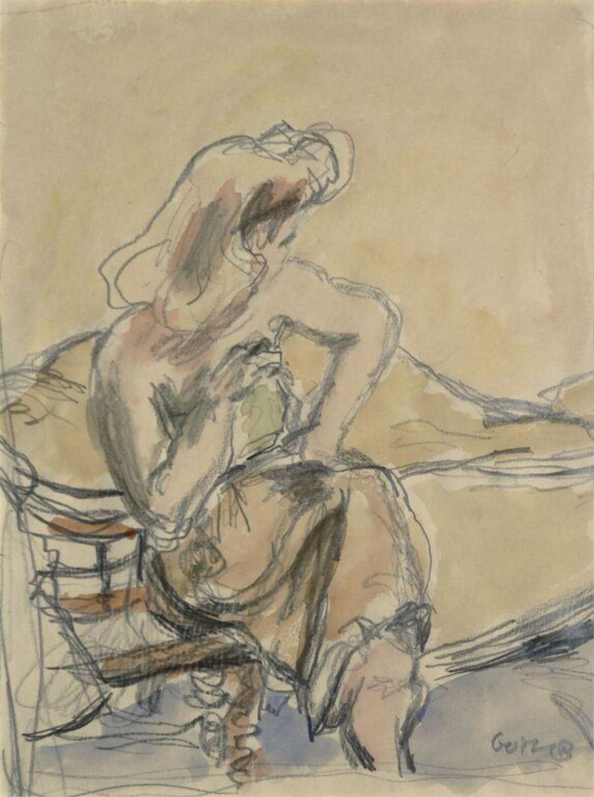 Seated Woman, Henryk Gotlib
