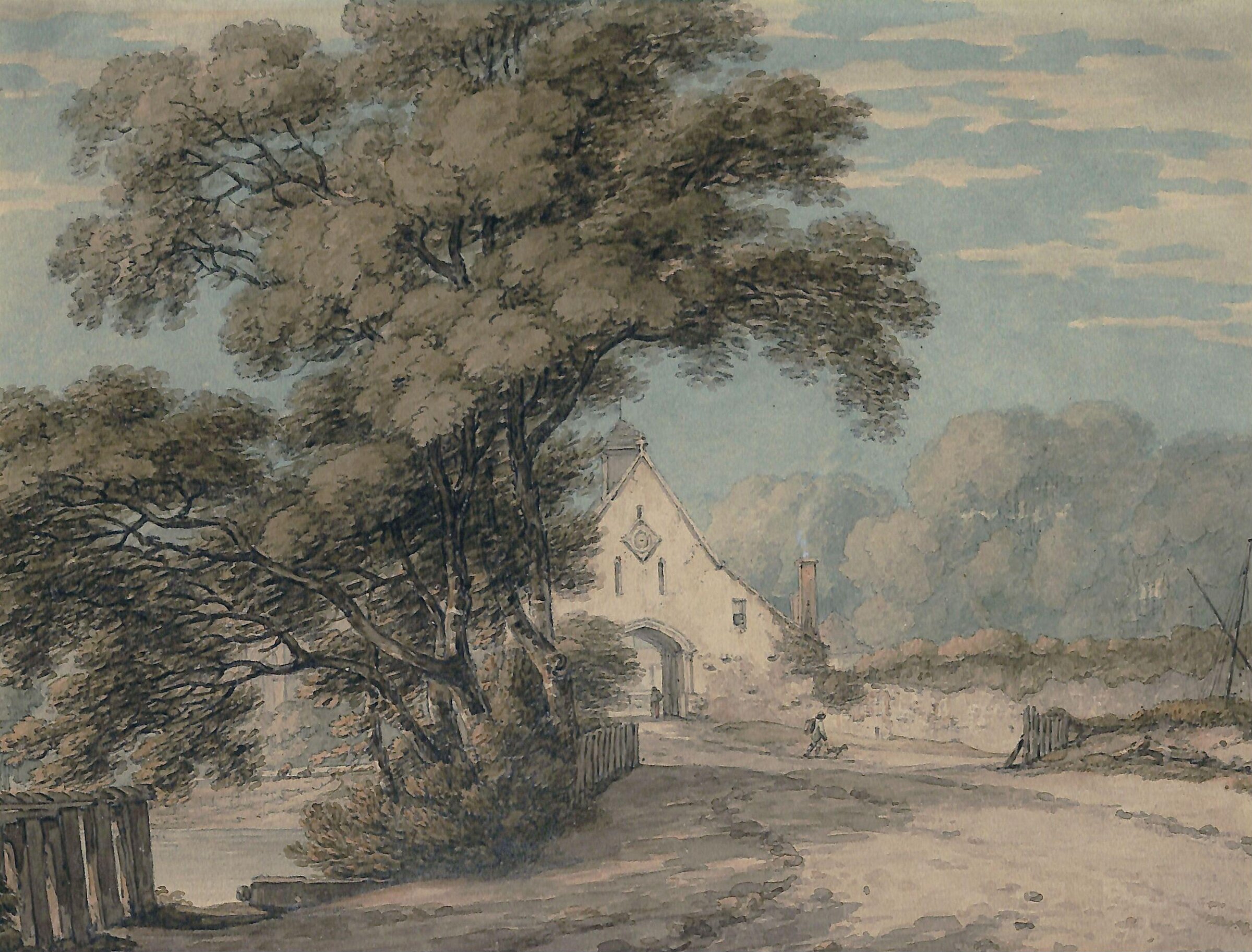 The Gateway at Beaulieu Abbey, Hants, Thomas Hearne, late 18th century