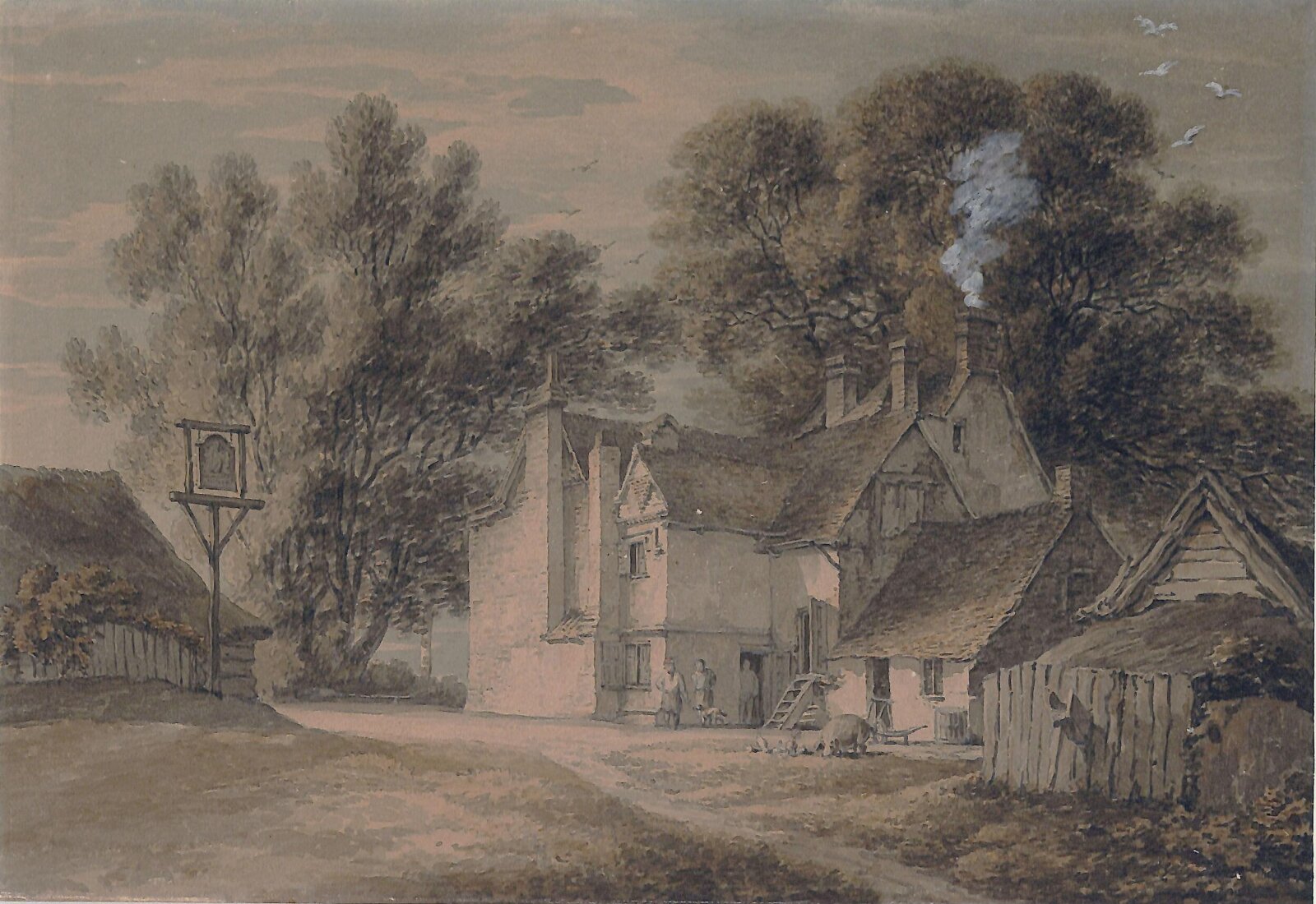 Village Alehouse, Thomas Hearne, 1796