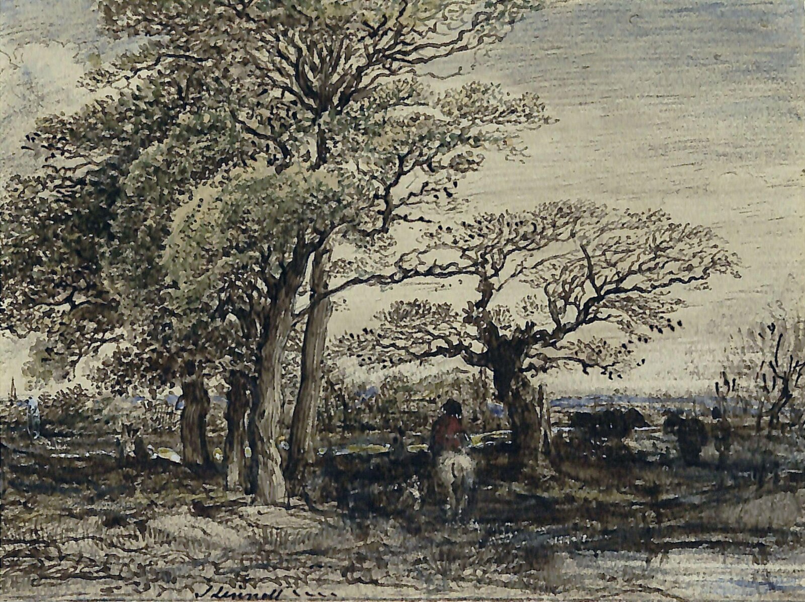 Landscape, John Linnell, ca. mid 19th century