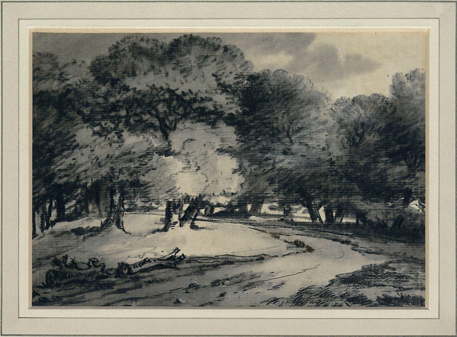A Road through a Wood, Thomas Monro, late 18th century-early 19th century