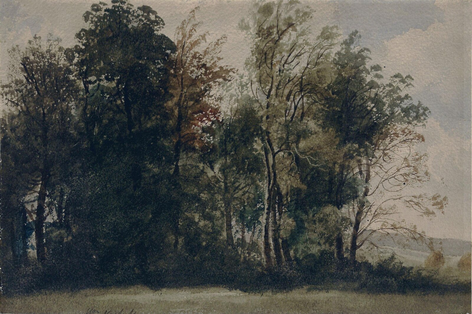 A Roadside Study, Belfast, William Nicholl, early 19th century